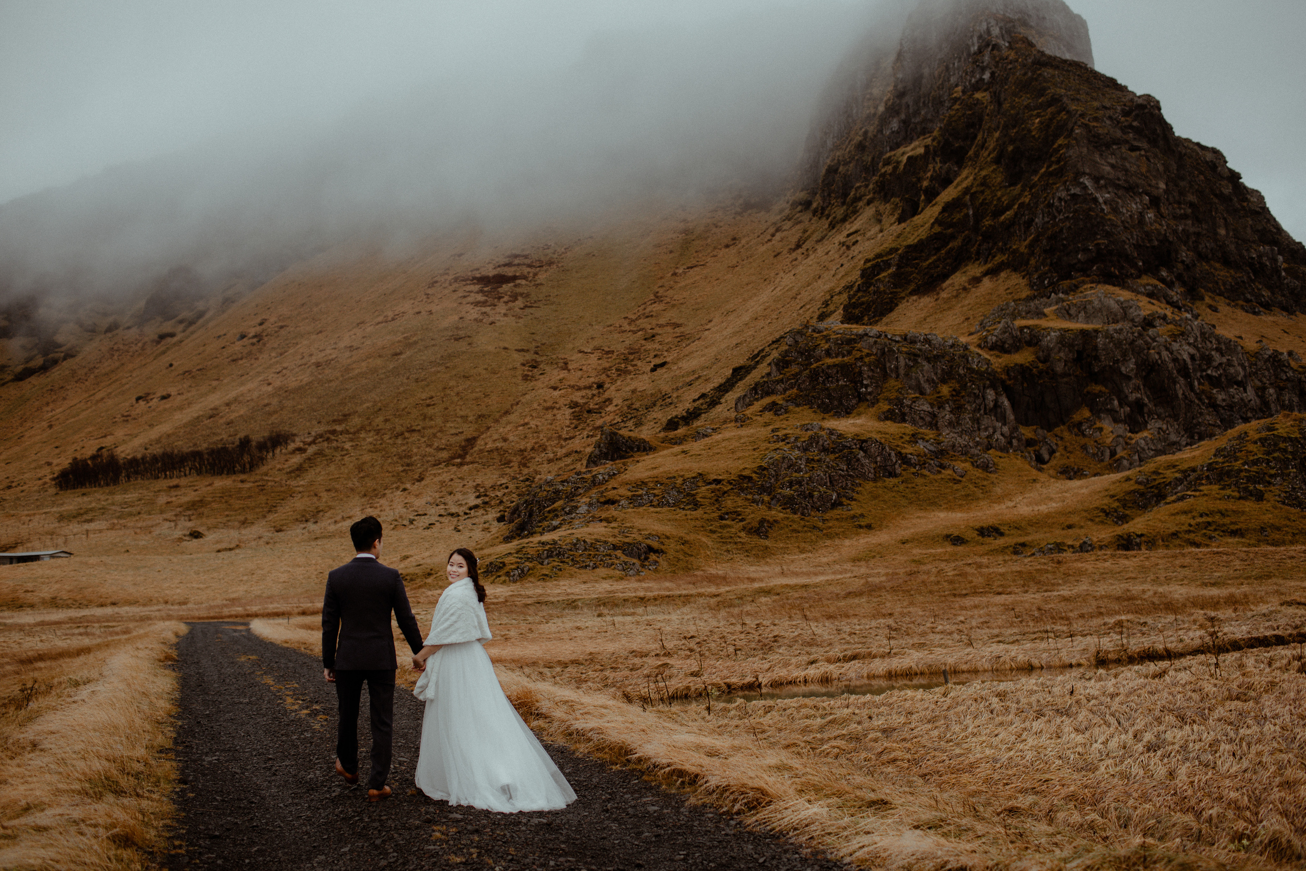 Hidden Waterfalls Iceland Elopement. Iceland elopement photo and video | Nikolaichik Photo