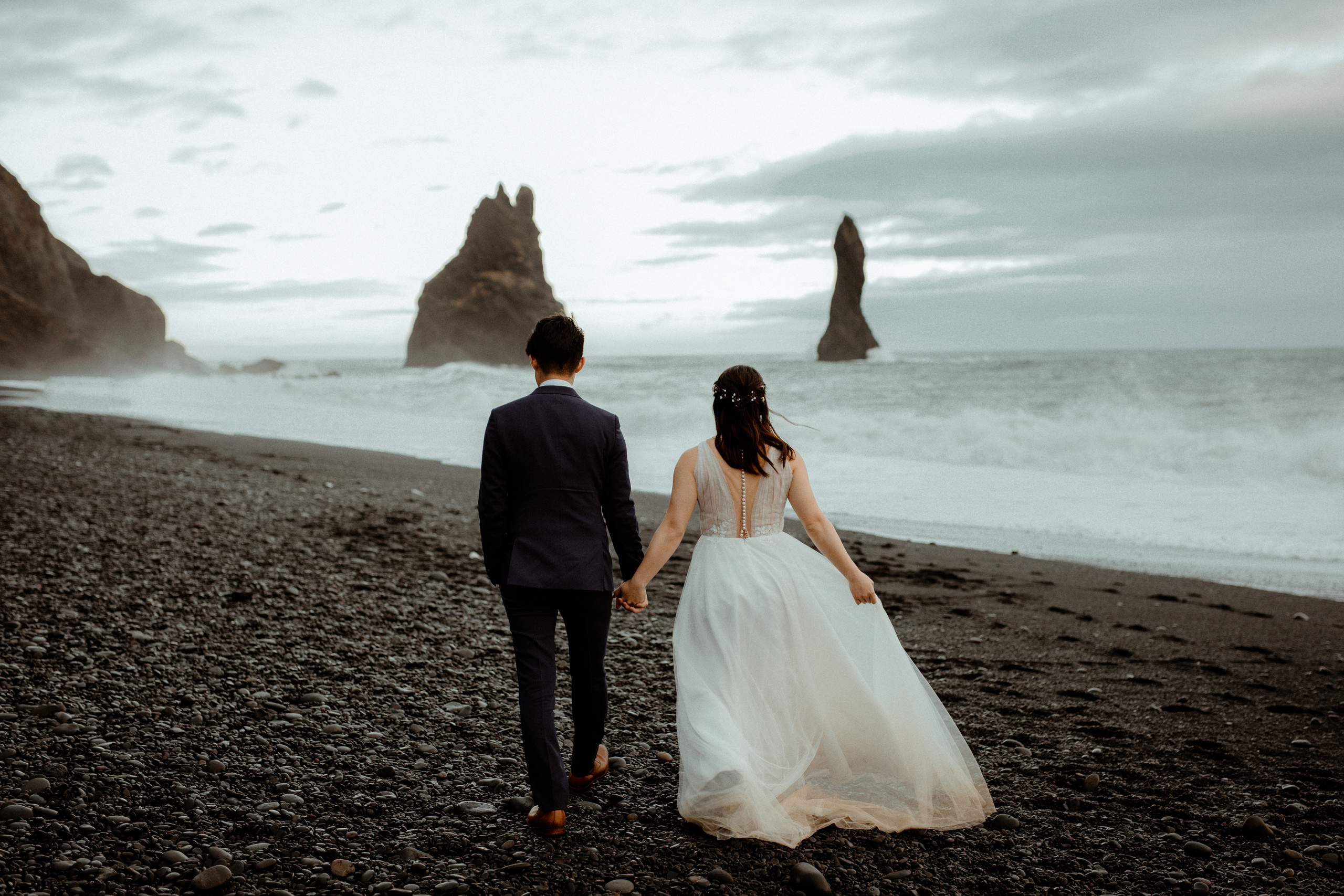 Hidden Waterfalls Iceland Elopement. Iceland elopement photo and video | Nikolaichik Photo
