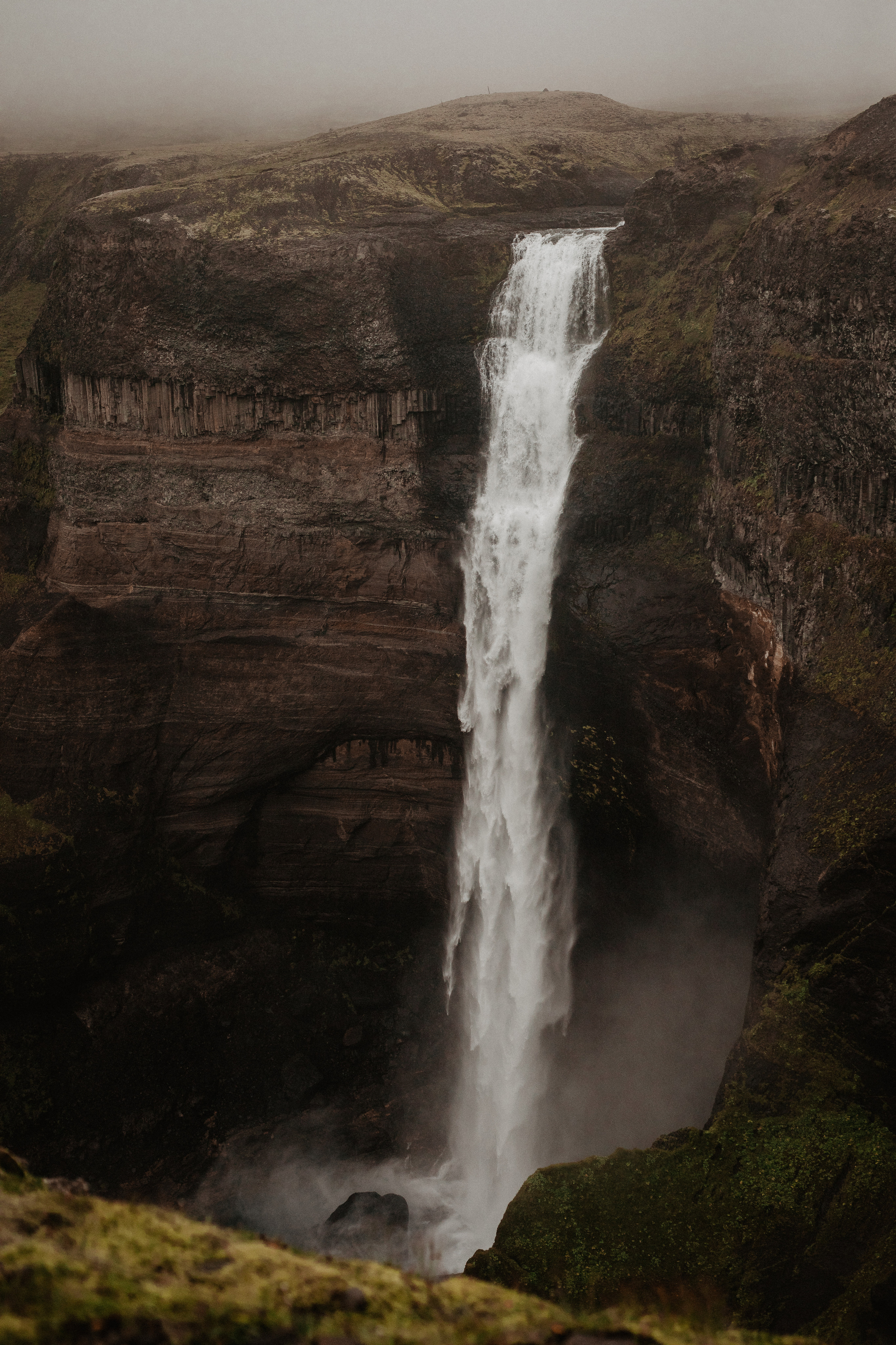 Elopement at Haifoss waterfall. Iceland elopement photo and video | Nikolaichik Photo