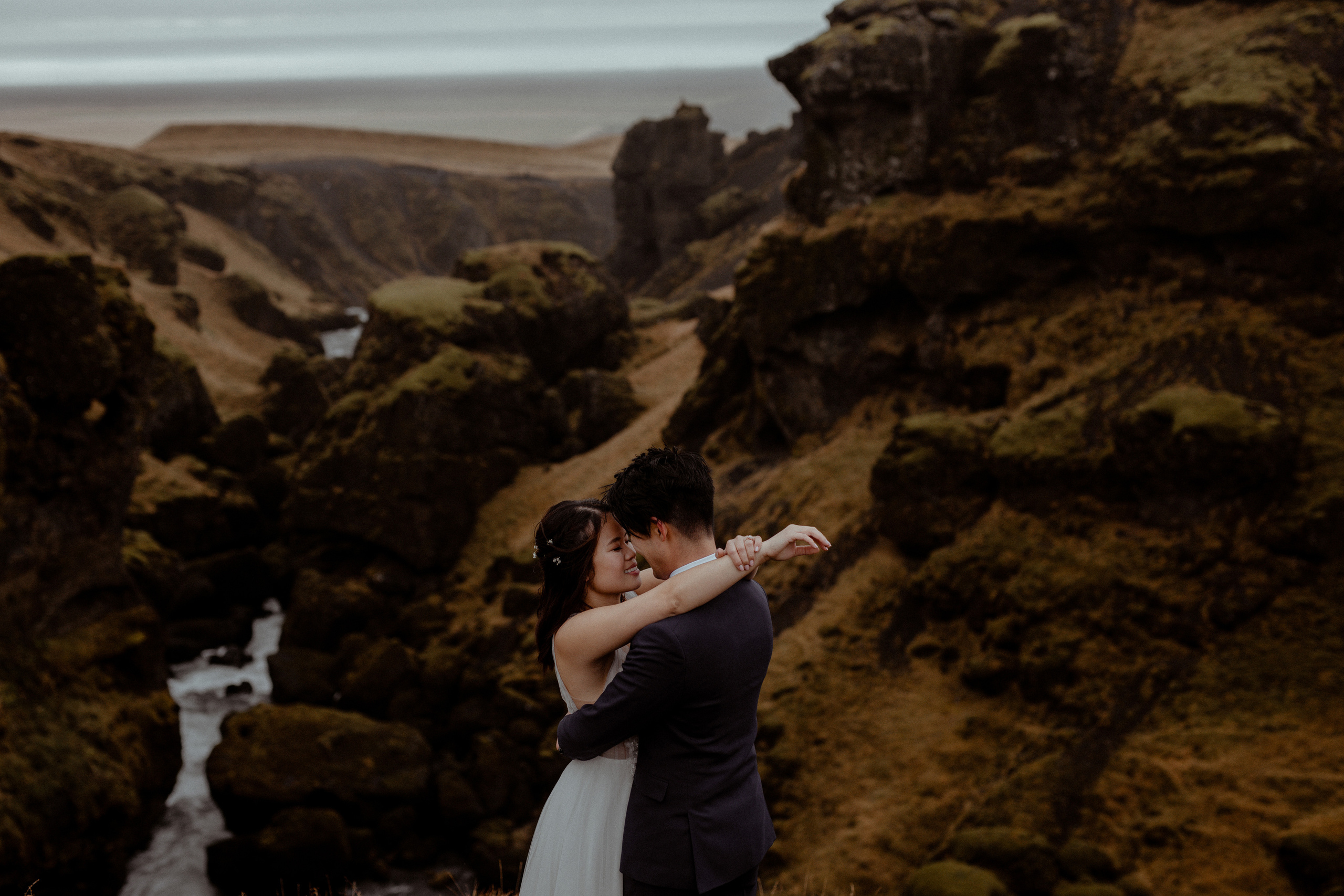 Hidden Waterfalls Iceland Elopement. Iceland elopement photo and video | Nikolaichik Photo