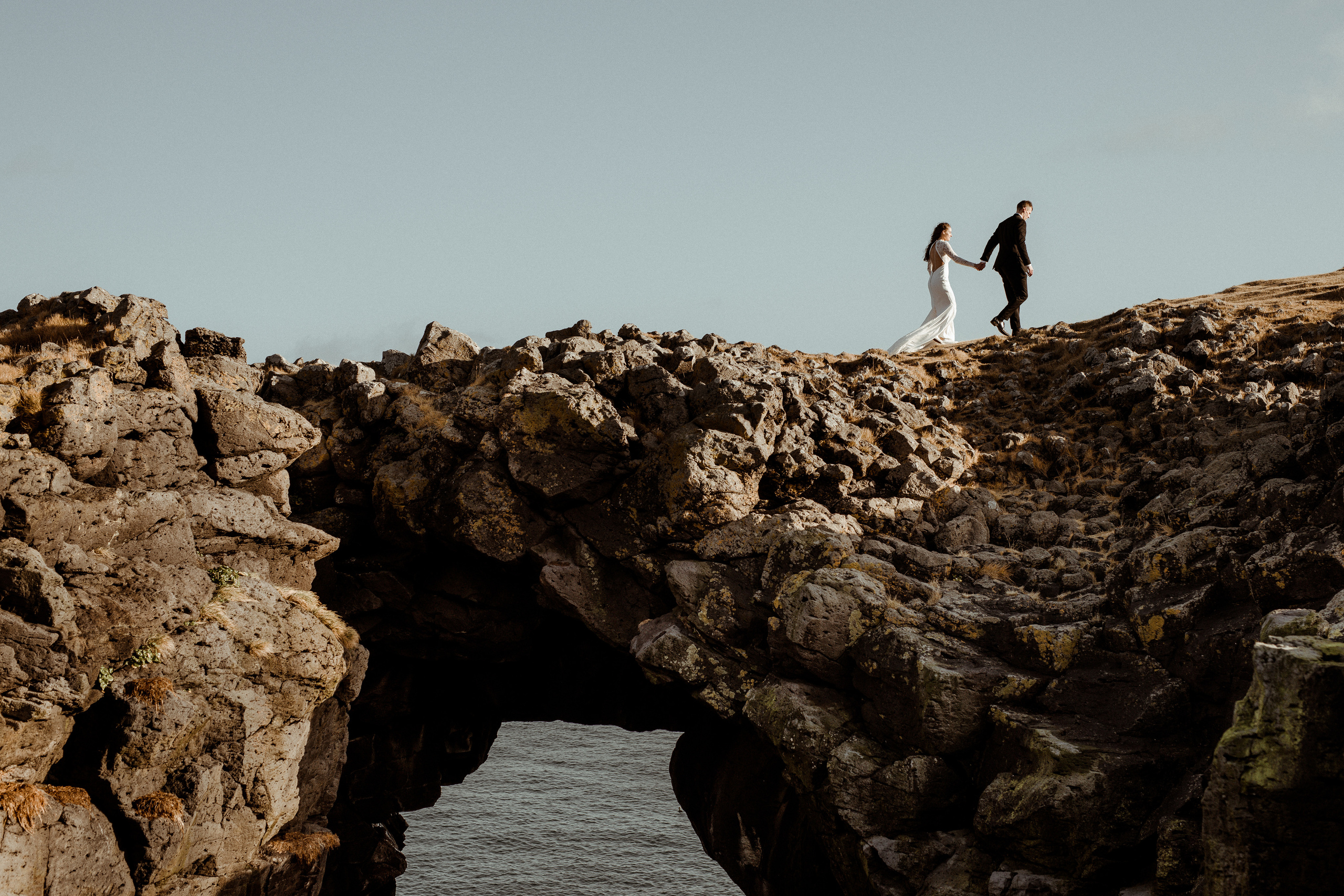 Scenic Fjords Elopement in Iceland. Iceland elopement photographer & videographer