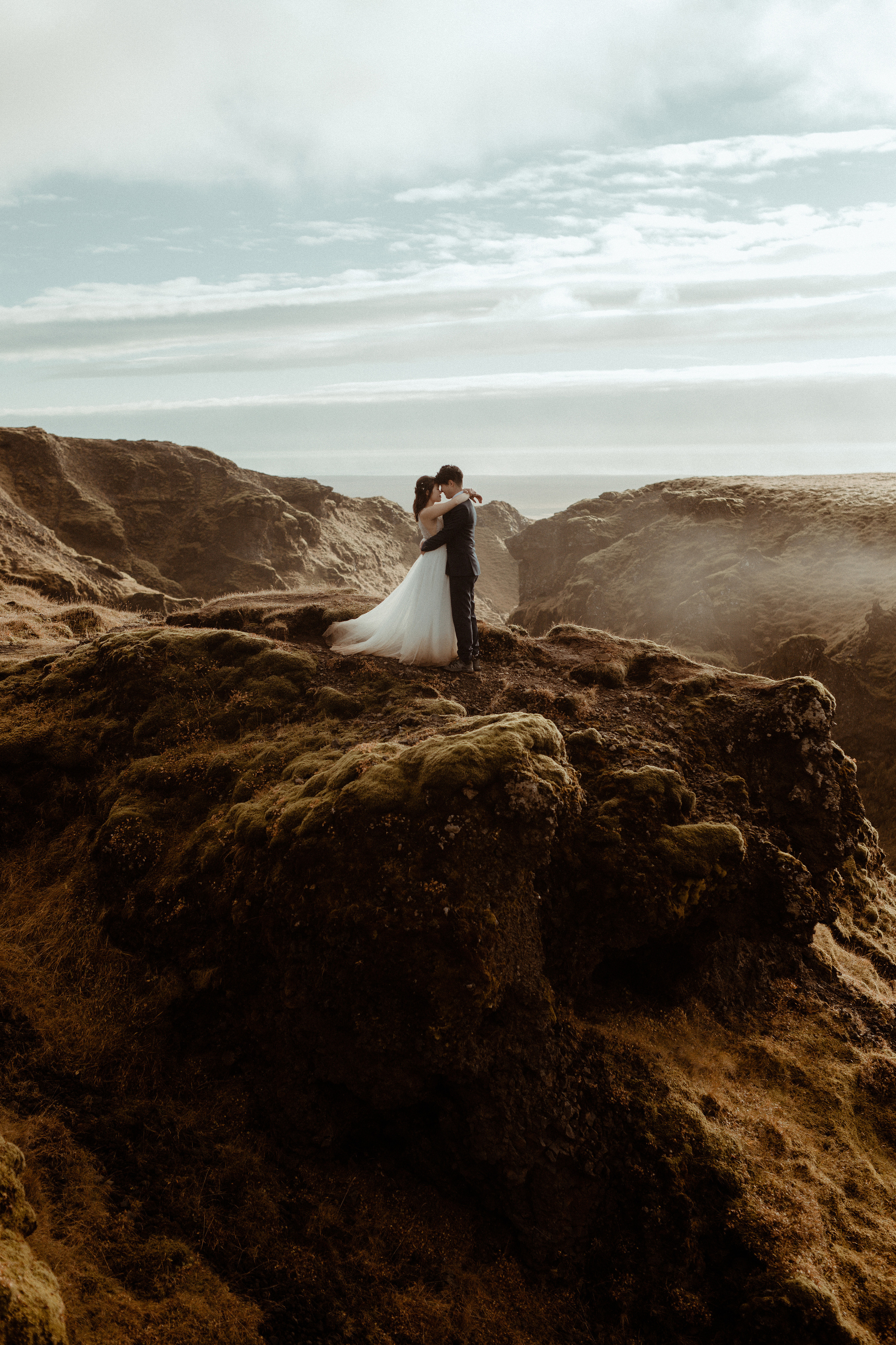 Hidden Waterfalls Iceland Elopement. Iceland elopement photo and video | Nikolaichik Photo