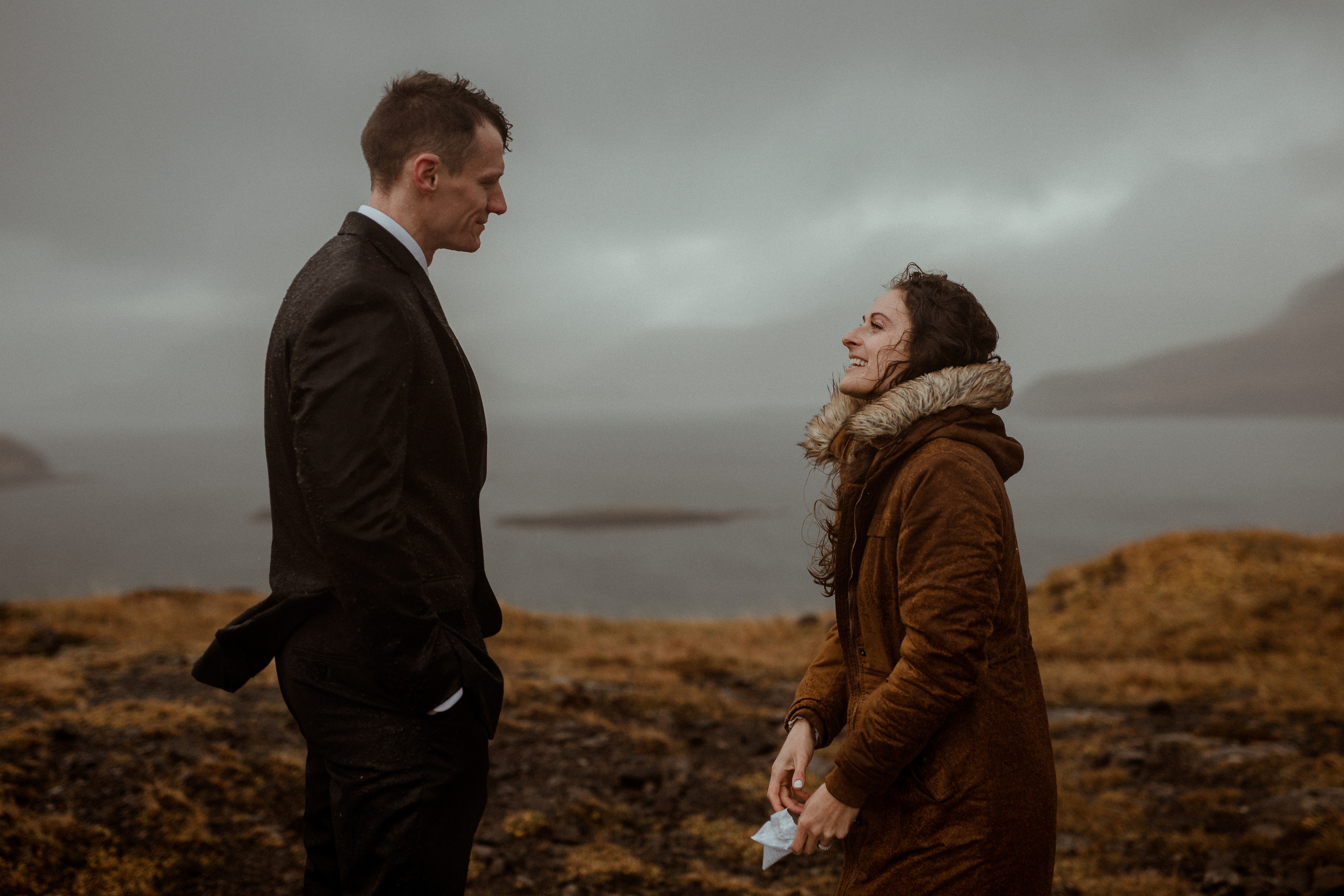 Scenic Fjords Elopement in Iceland. Iceland elopement photographer & videographer