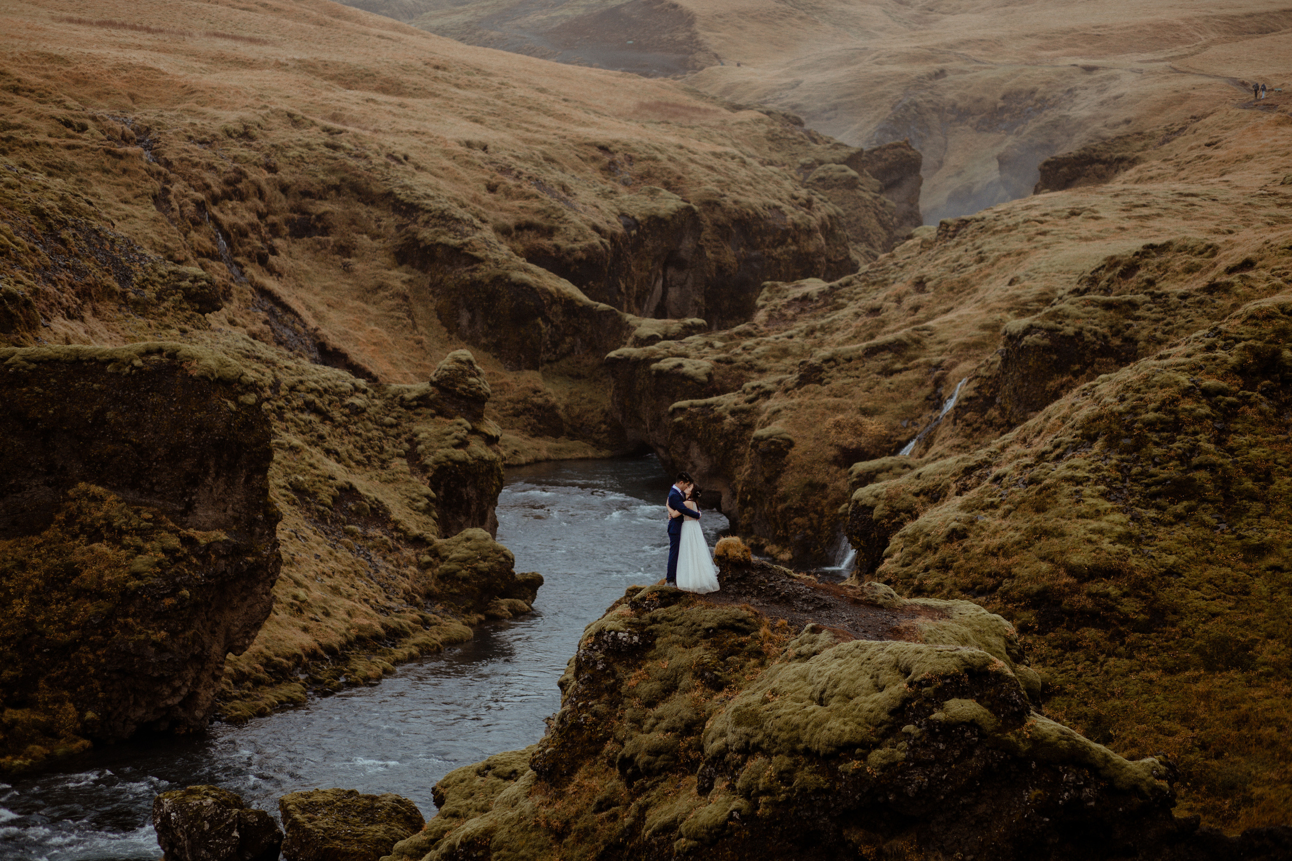Hidden Waterfalls Iceland Elopement. Iceland elopement photo and video | Nikolaichik Photo