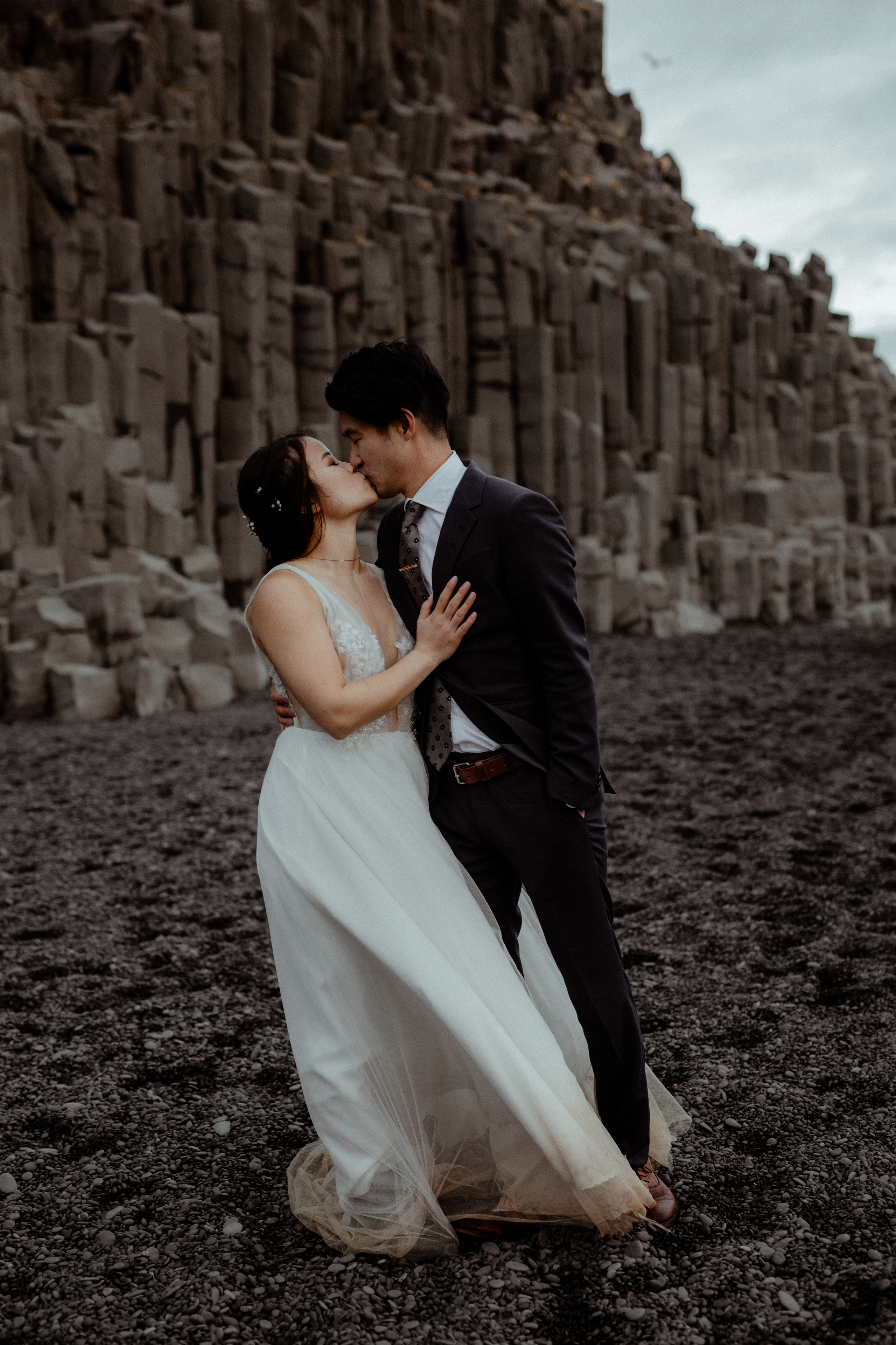Hidden Waterfalls Iceland Elopement. Iceland elopement photo and video | Nikolaichik Photo