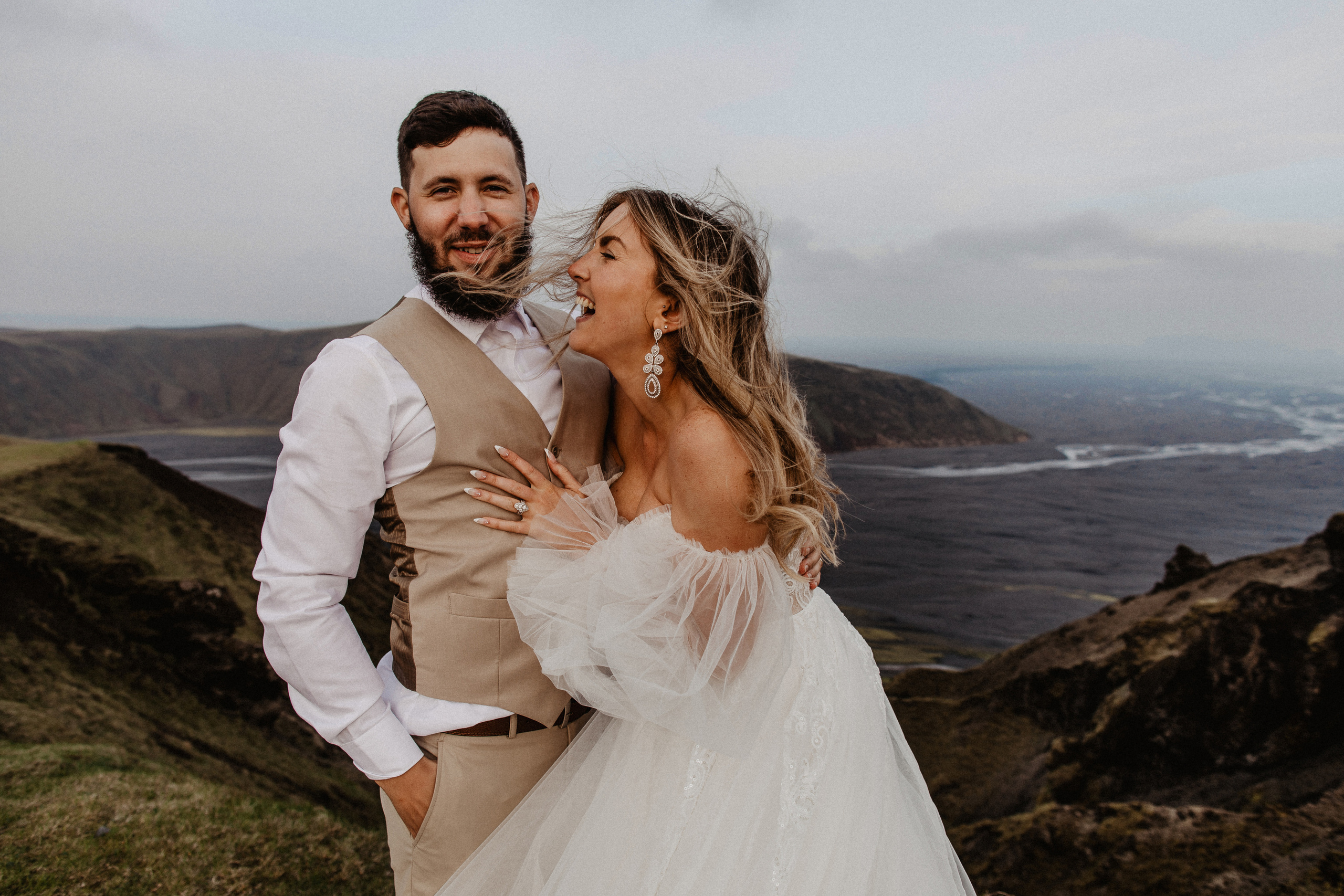 Vow exchanging ceremony in Iceland | Elopement in South Iceland. Iceland elopement photographer & videographer