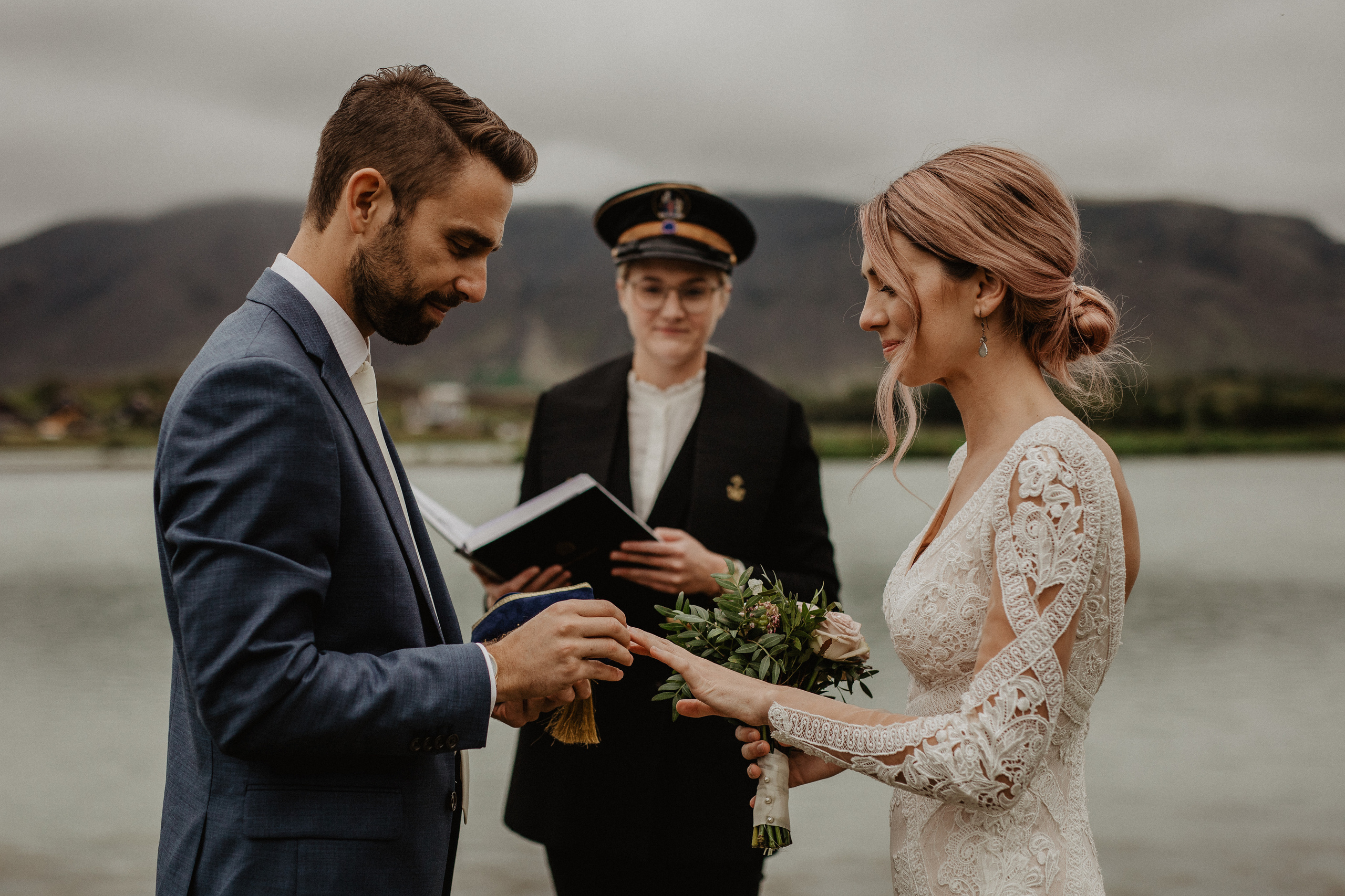 Elopement at Haifoss waterfall. Iceland elopement photo and video | Nikolaichik Photo