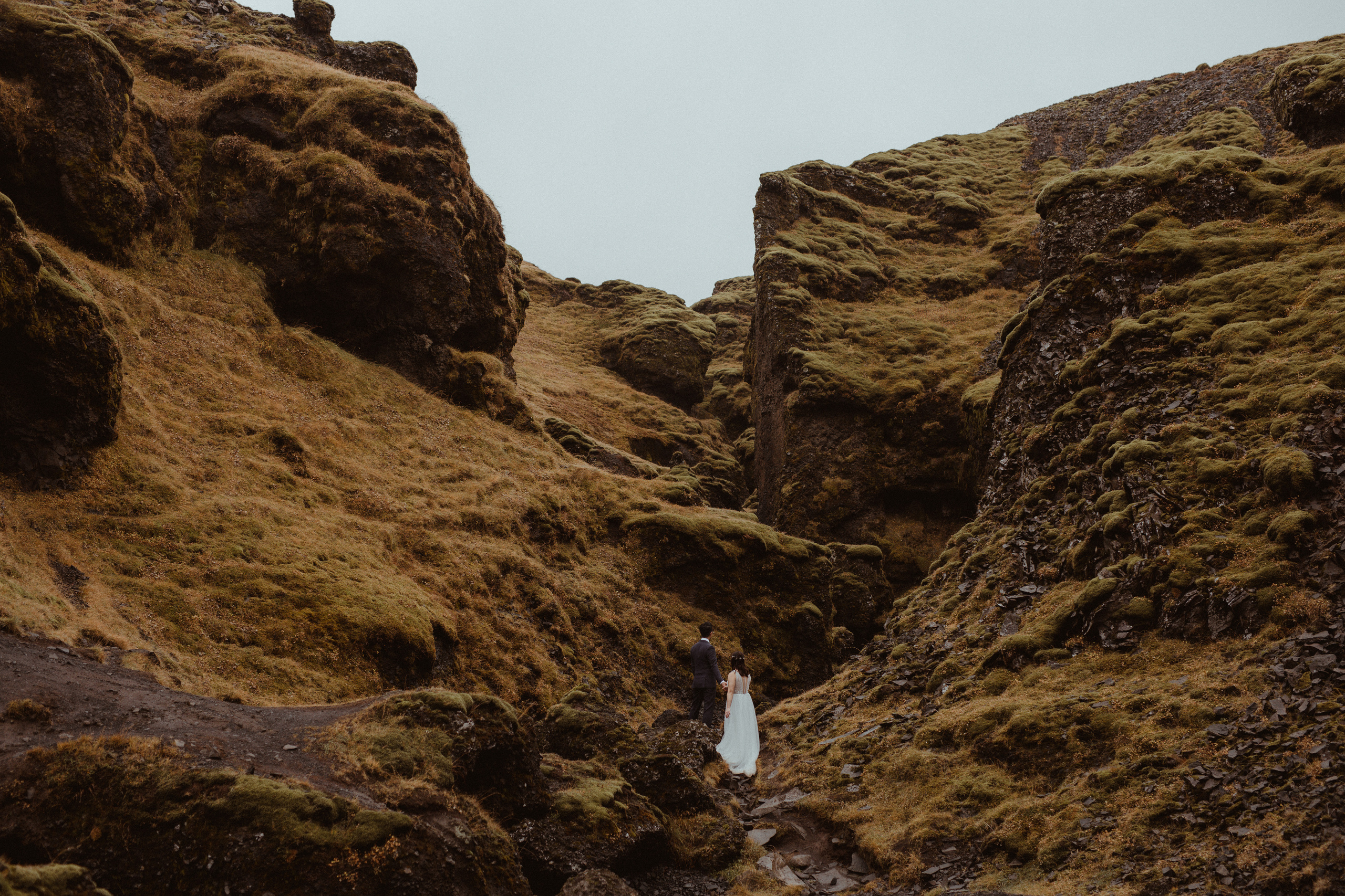 Hidden Waterfalls Iceland Elopement. Iceland elopement photo and video | Nikolaichik Photo