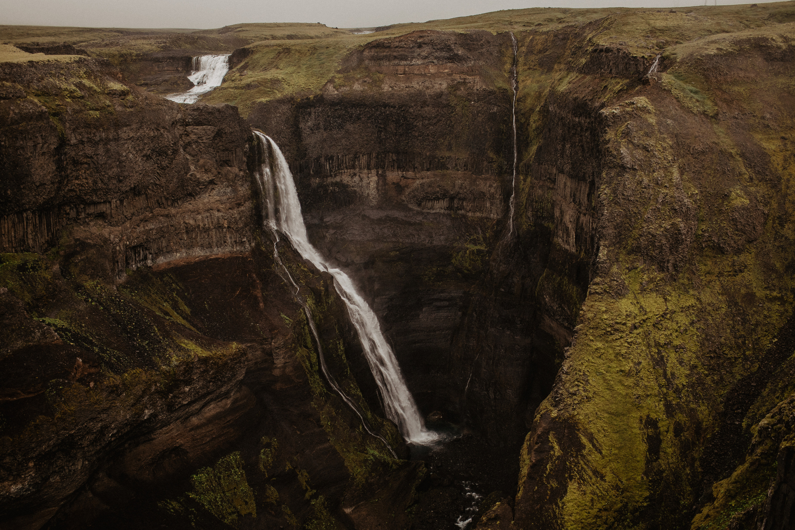 Elopement at Haifoss waterfall. Iceland elopement photo and video | Nikolaichik Photo
