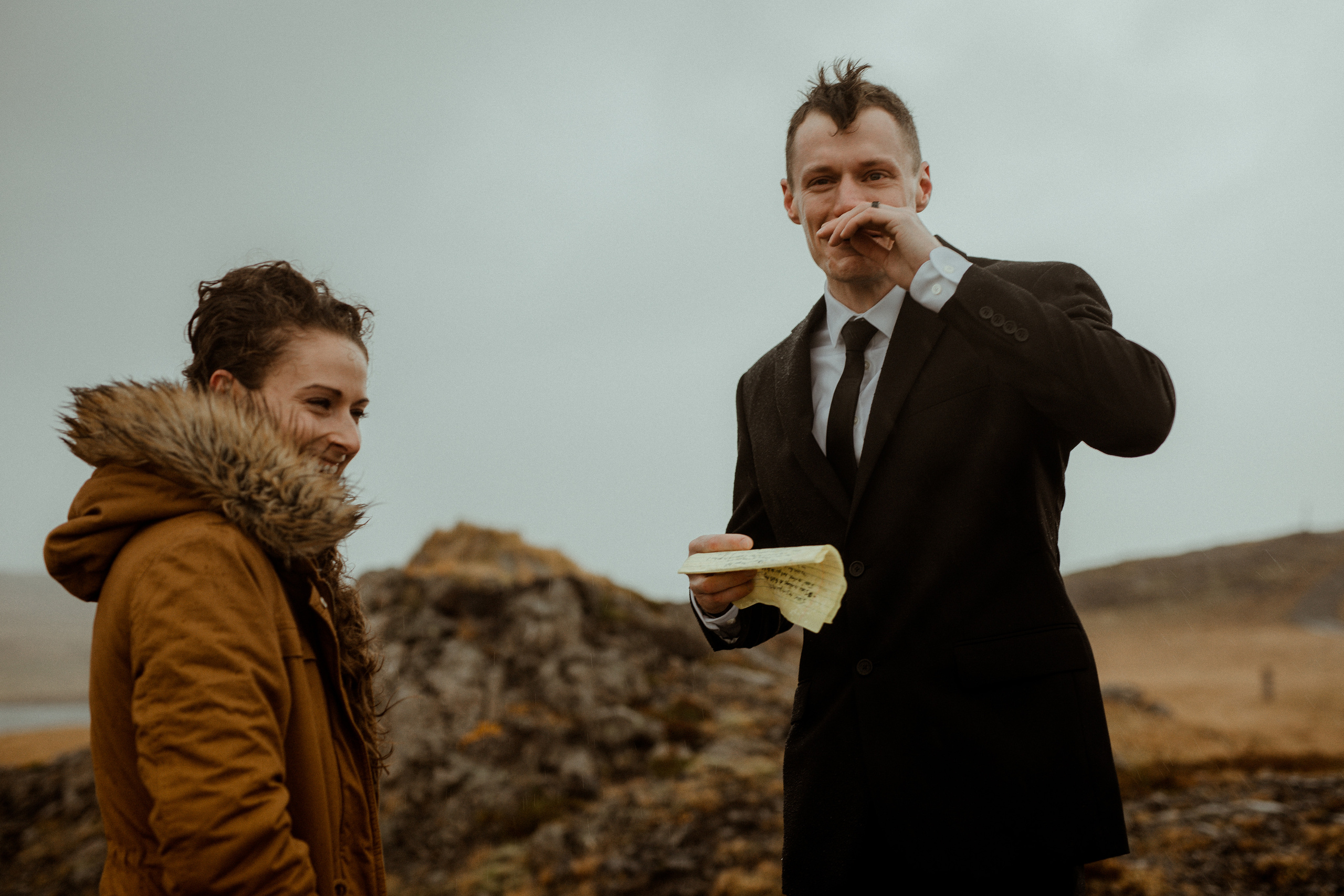 Scenic Fjords Elopement in Iceland. Iceland elopement photographer & videographer