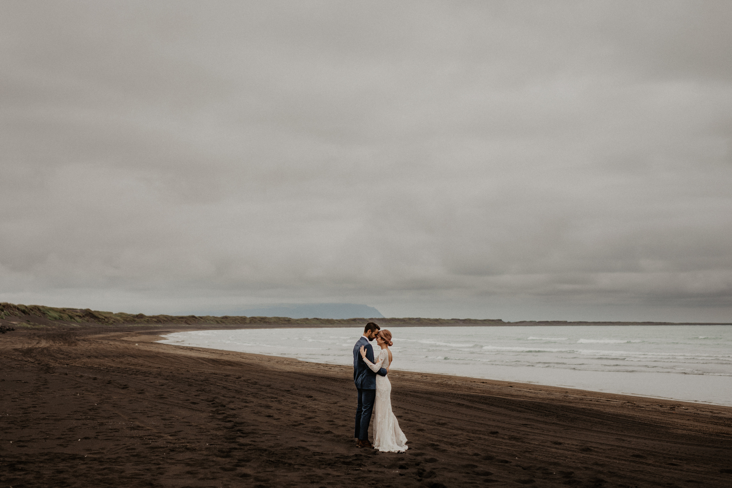 Elopement at Haifoss waterfall. Iceland elopement photo and video | Nikolaichik Photo