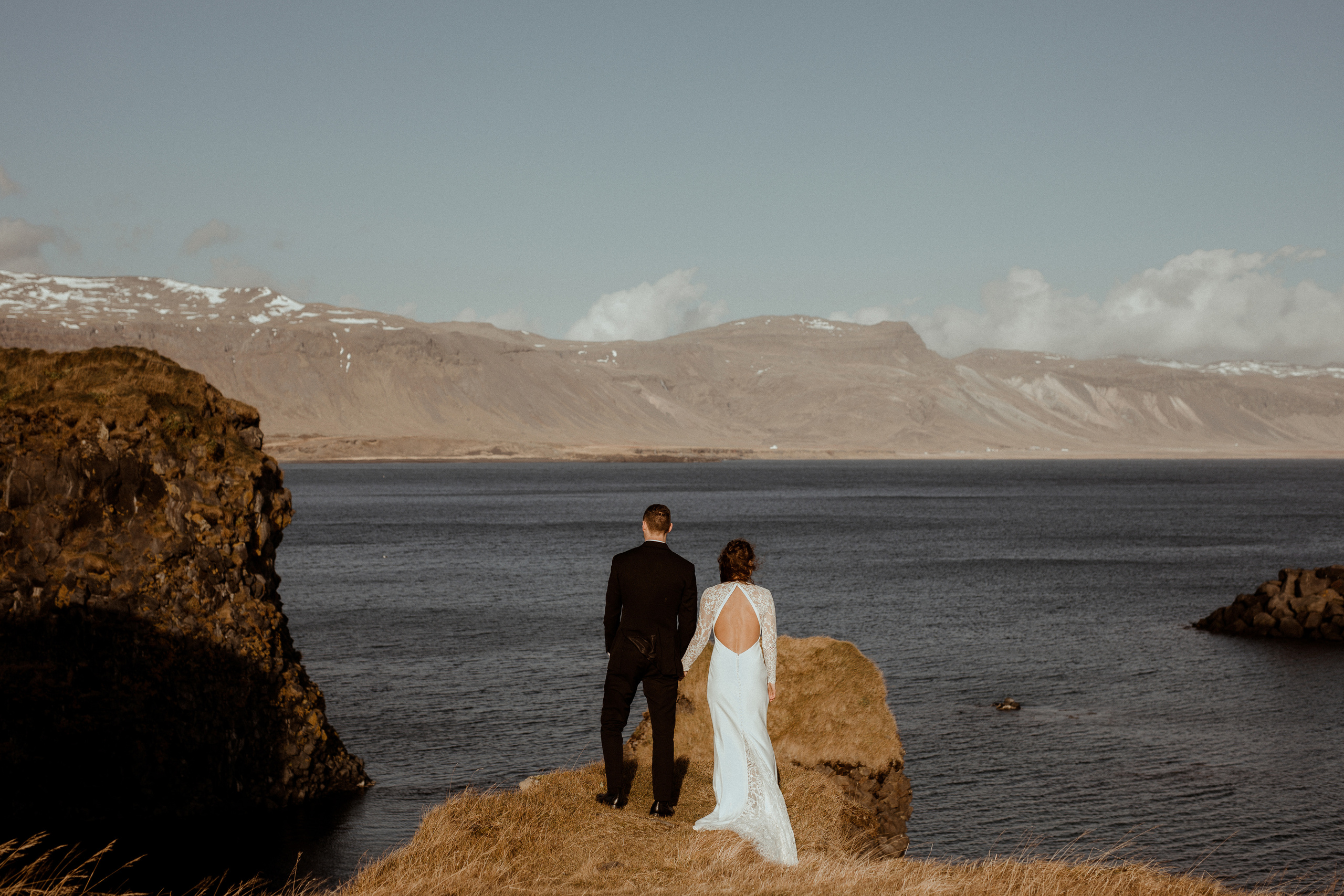 Scenic Fjords Elopement in Iceland. Iceland elopement photographer & videographer