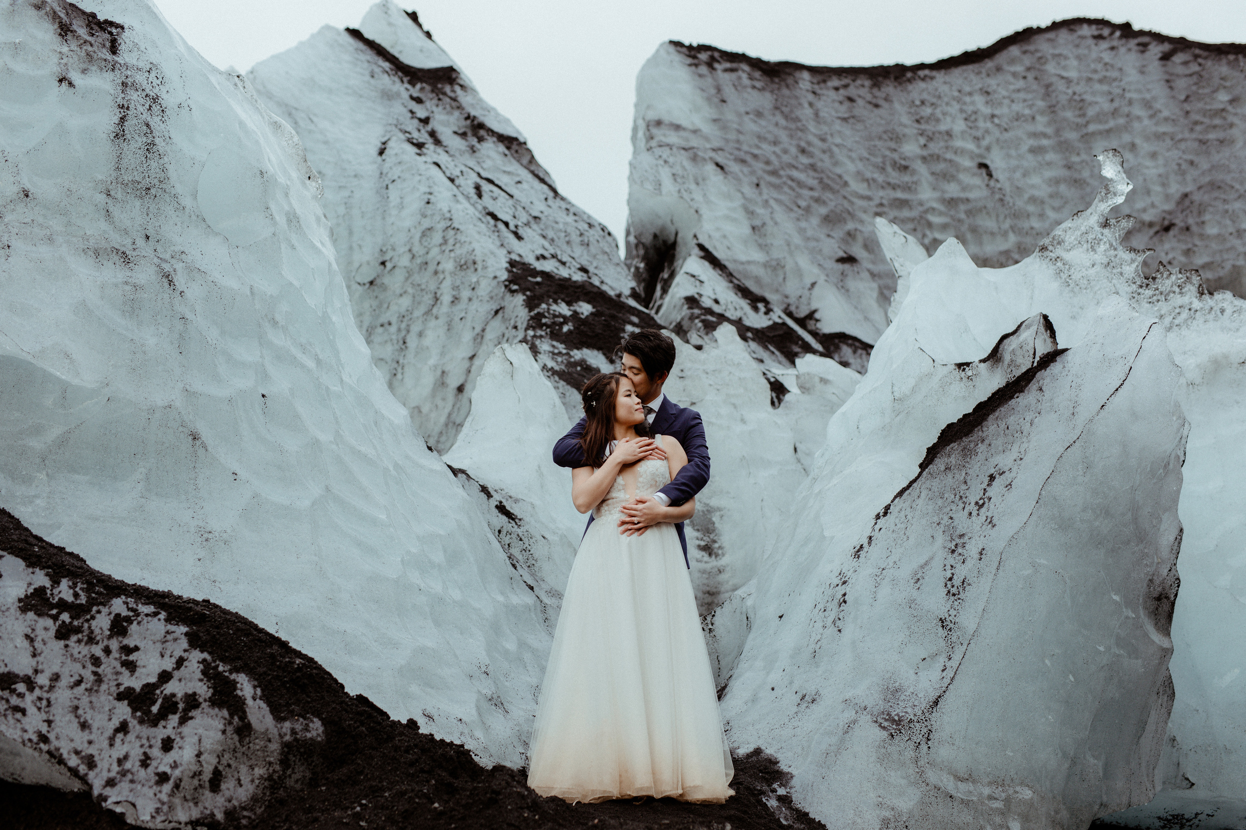 Hidden Waterfalls Iceland Elopement. Iceland elopement photo and video | Nikolaichik Photo
