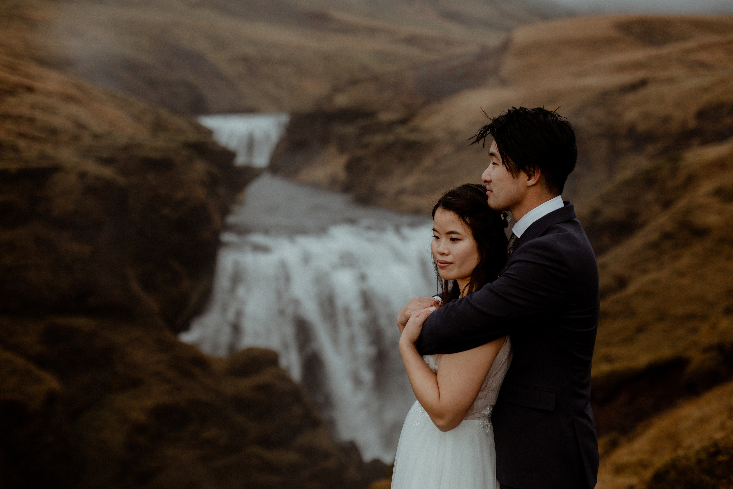 Hidden Waterfalls Iceland Elopement. Iceland elopement photo and video | Nikolaichik Photo