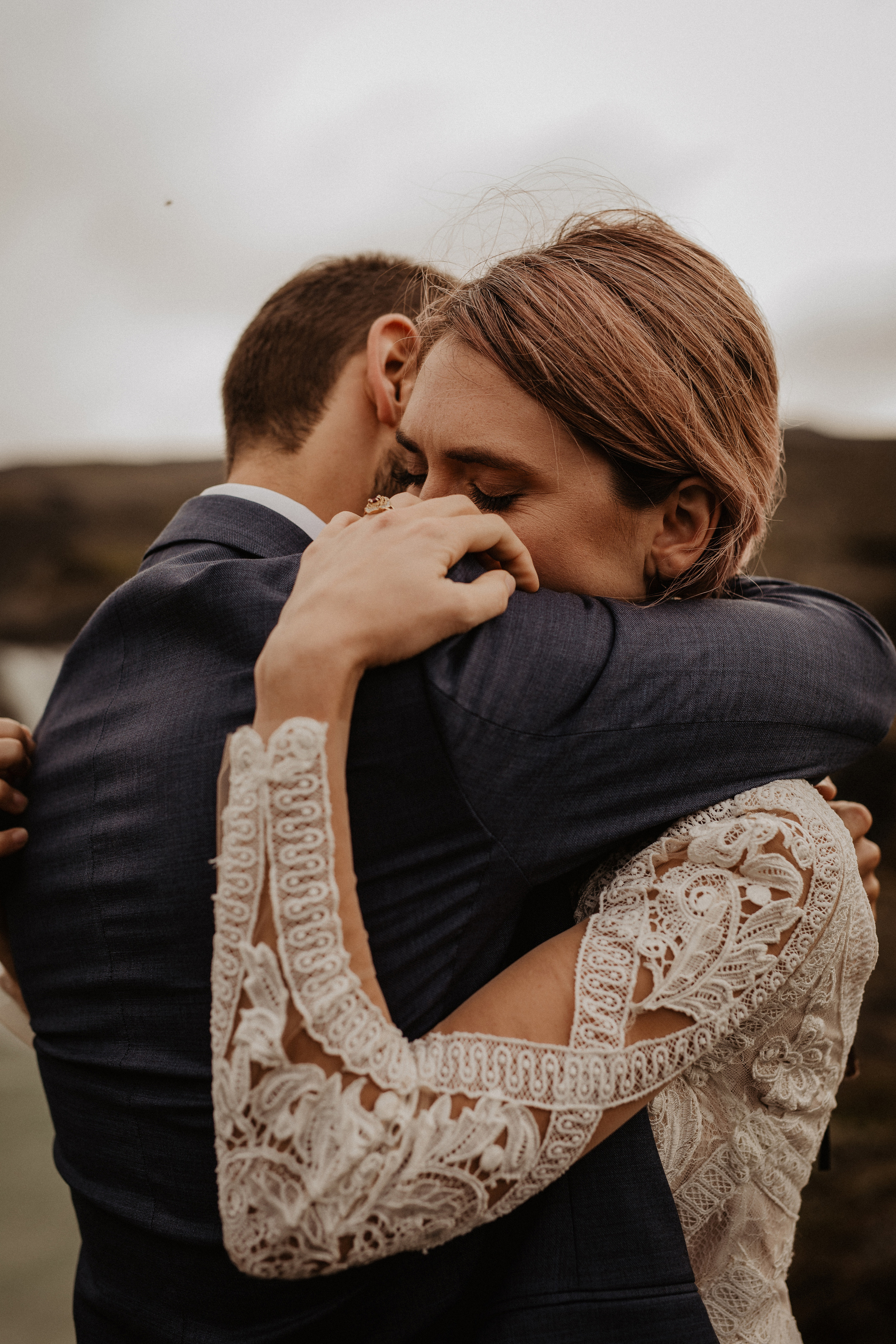 Elopement at Haifoss waterfall. Iceland elopement photo and video | Nikolaichik Photo