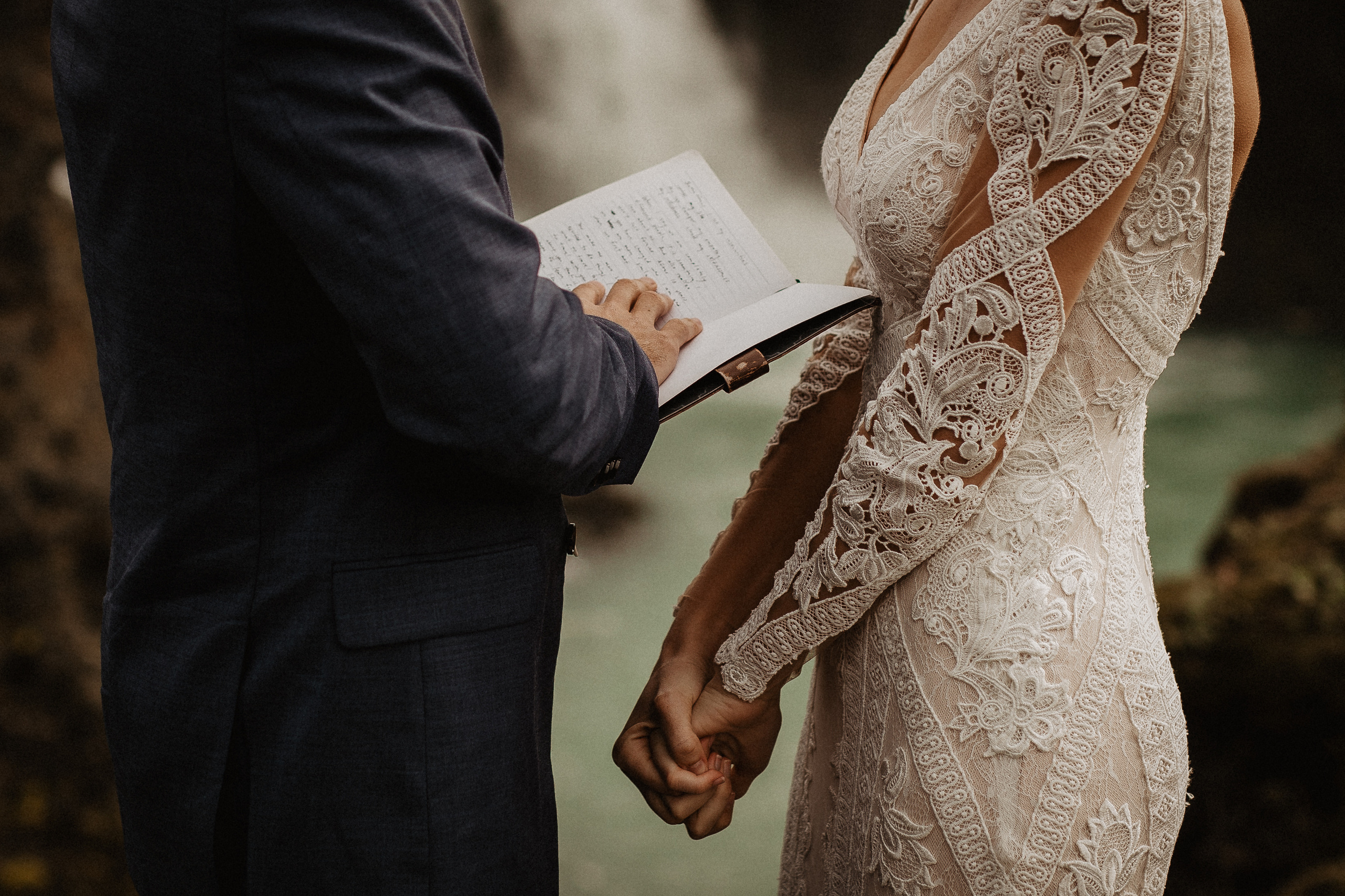 Elopement at Haifoss waterfall. Iceland elopement photo and video | Nikolaichik Photo