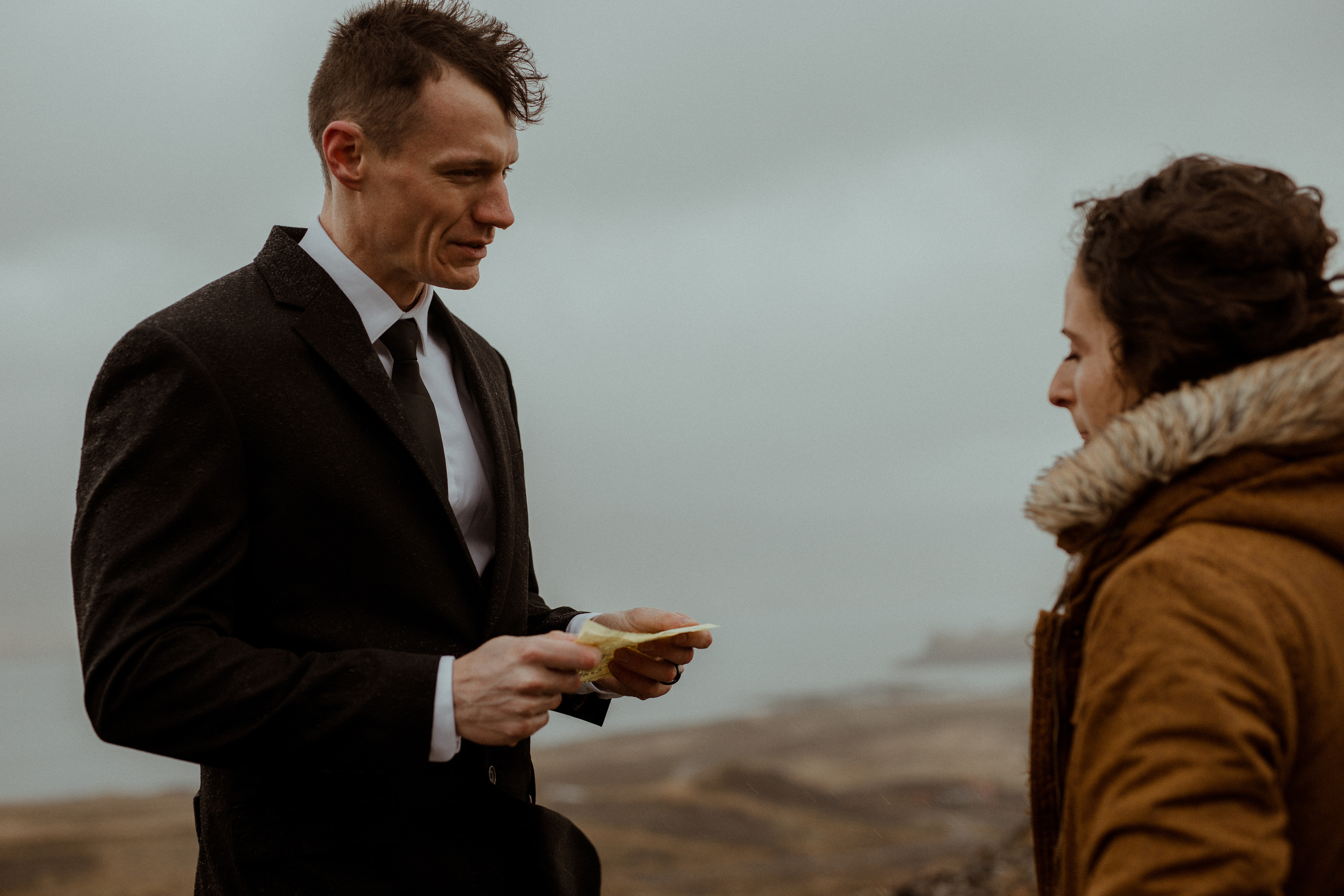 Scenic Fjords Elopement in Iceland. Iceland elopement photographer & videographer