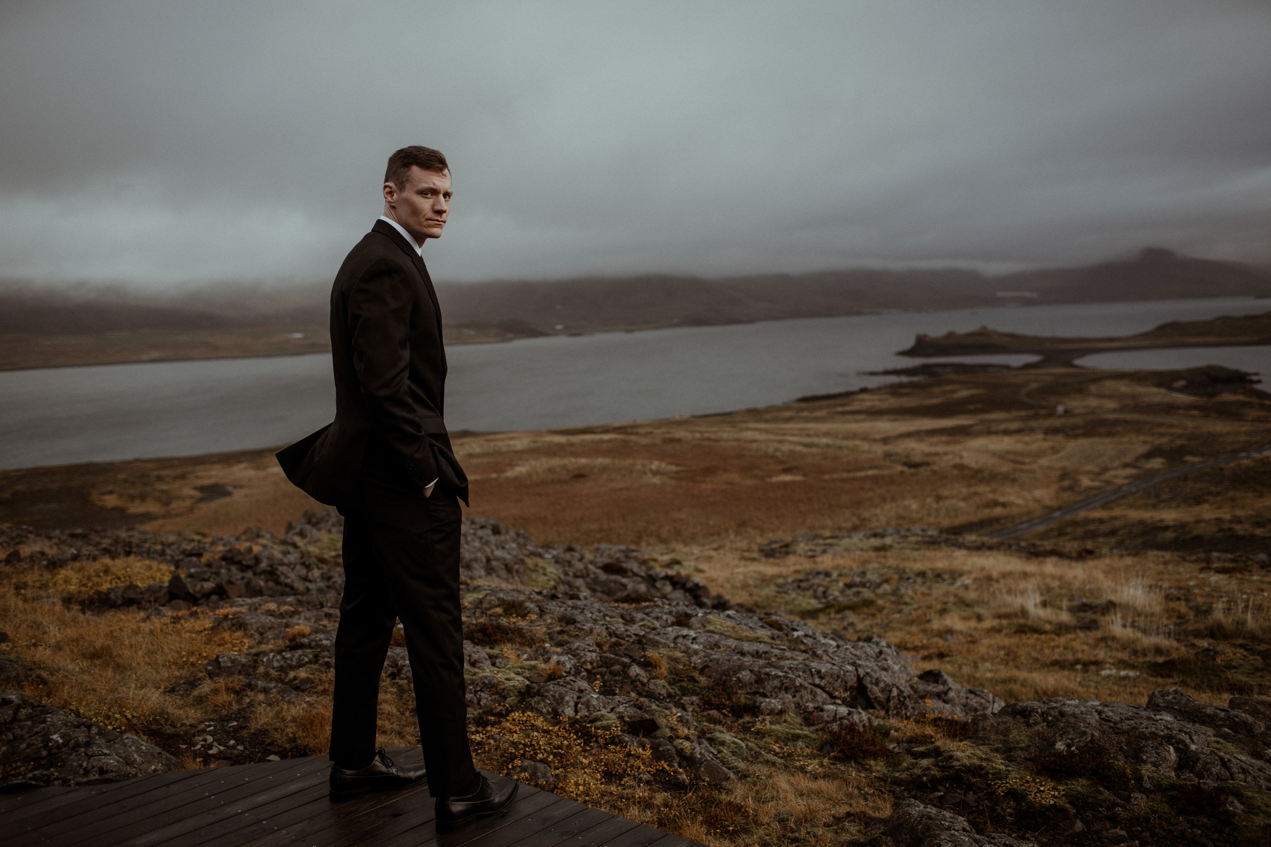 Scenic Fjords Elopement in Iceland. Iceland elopement photographer & videographer