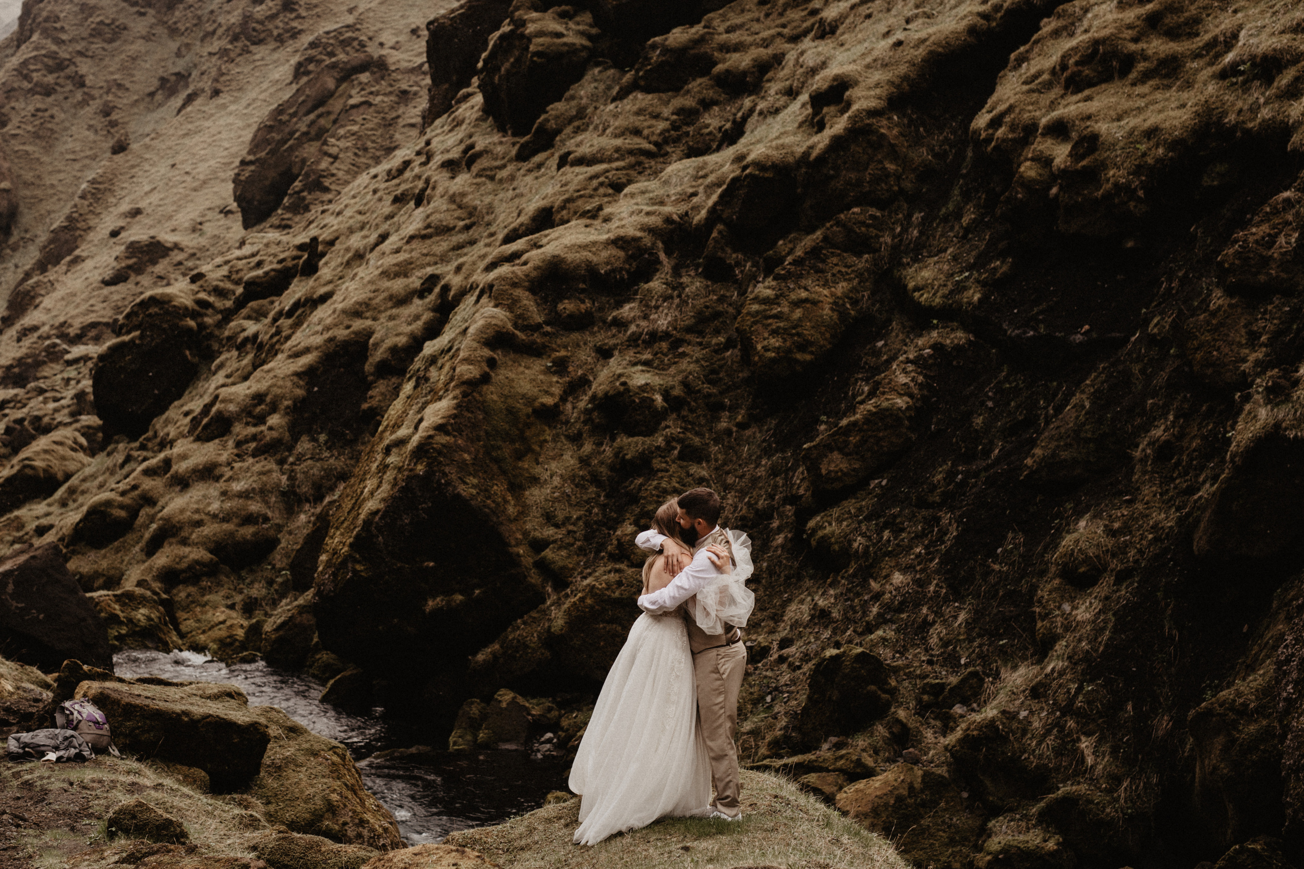 Vow exchanging ceremony in Iceland | Elopement in South Iceland. Iceland elopement photographer & videographer
