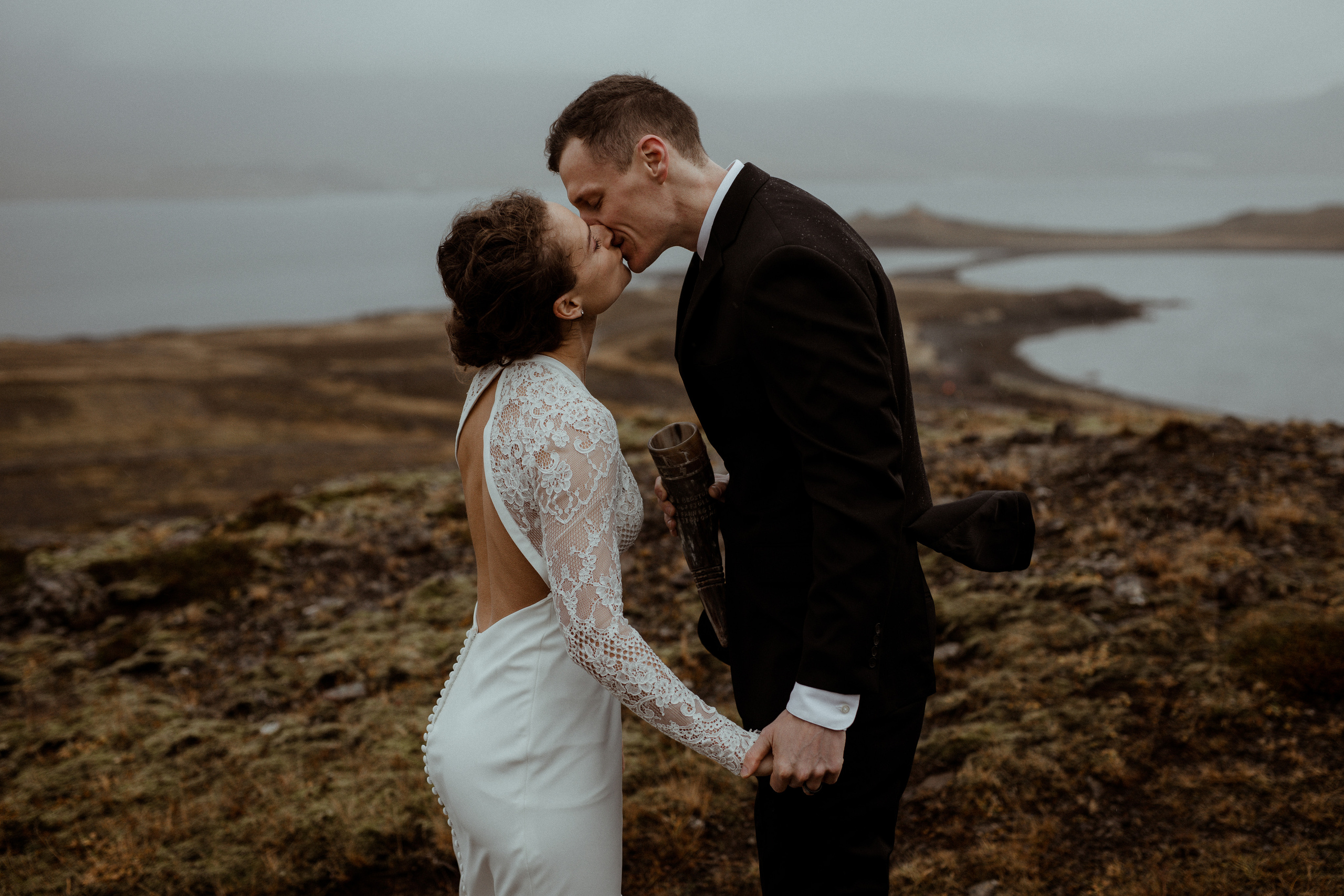 Scenic Fjords Elopement in Iceland. Iceland elopement photographer & videographer
