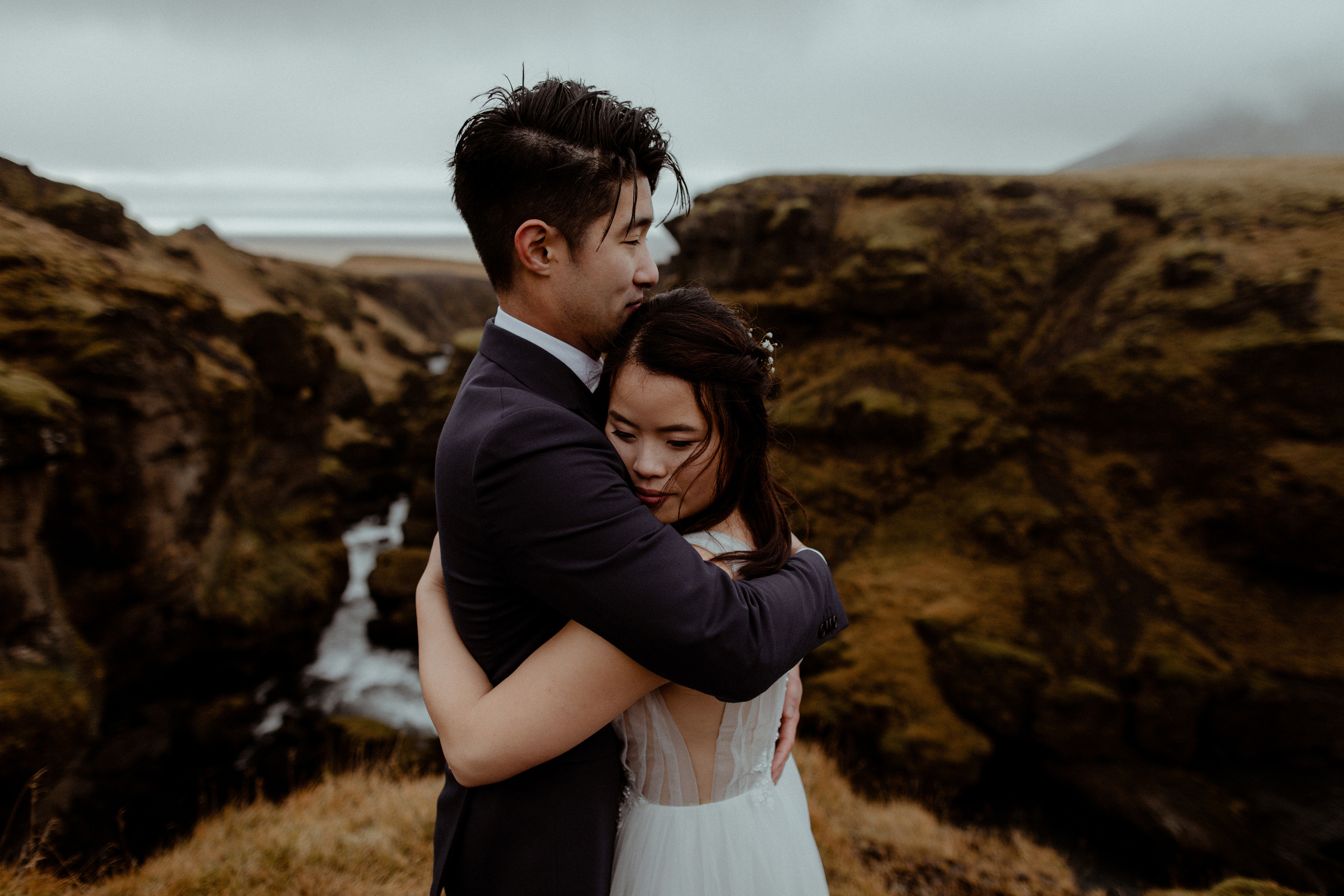 Hidden Waterfalls Iceland Elopement. Iceland elopement photo and video | Nikolaichik Photo