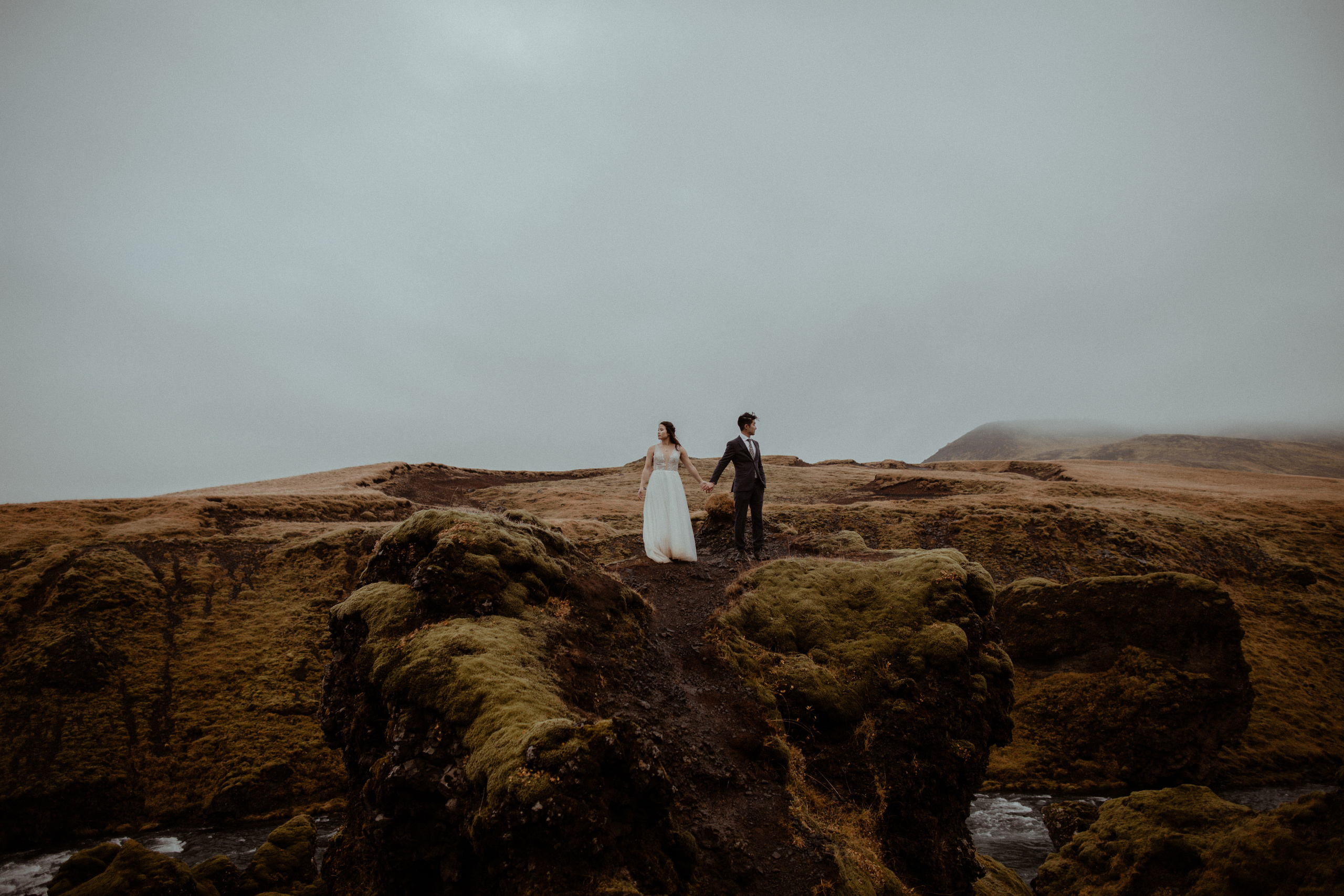 Hidden Waterfalls Iceland Elopement. Iceland elopement photo and video | Nikolaichik Photo