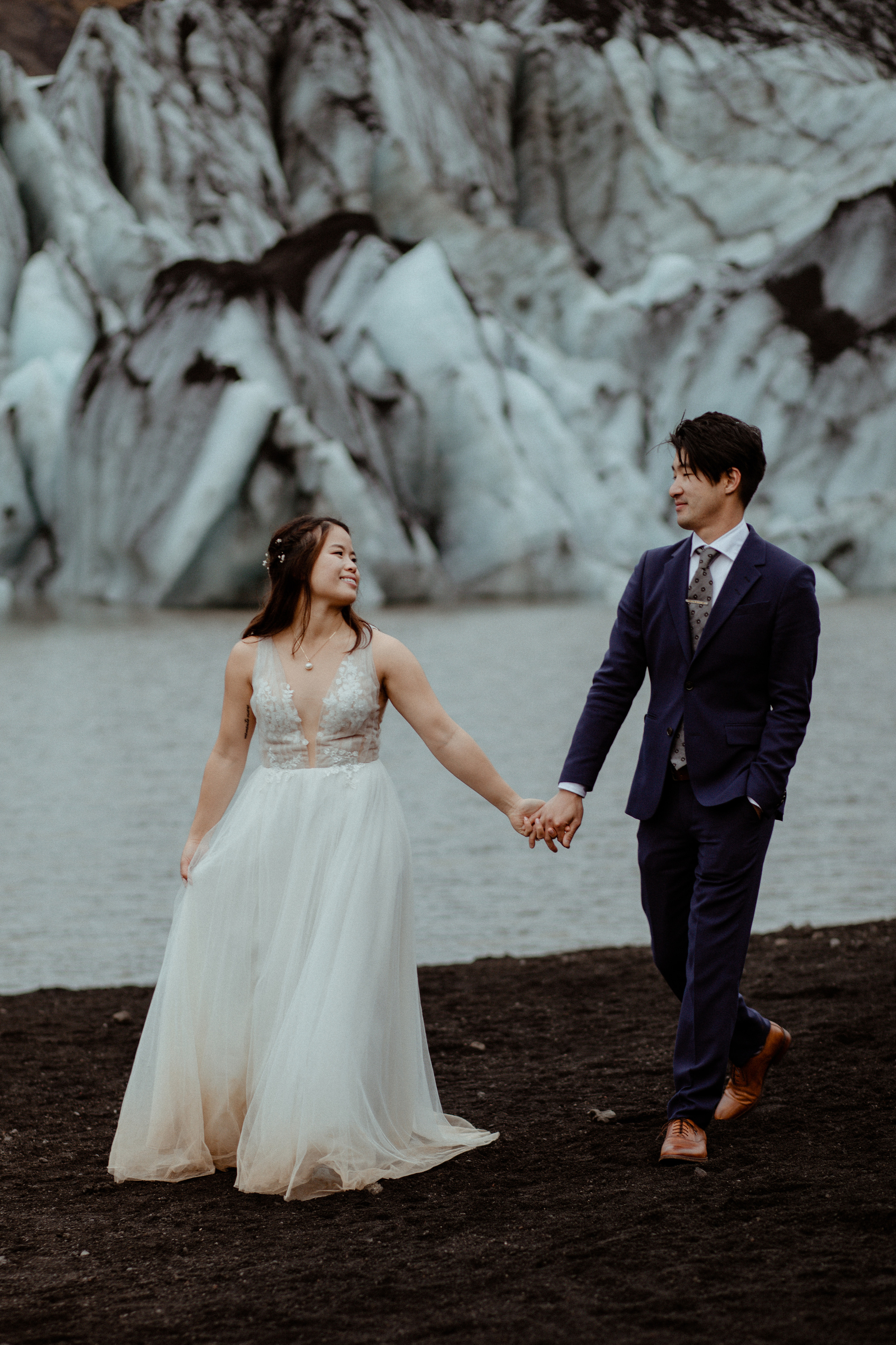 Hidden Waterfalls Iceland Elopement. Iceland elopement photo and video | Nikolaichik Photo