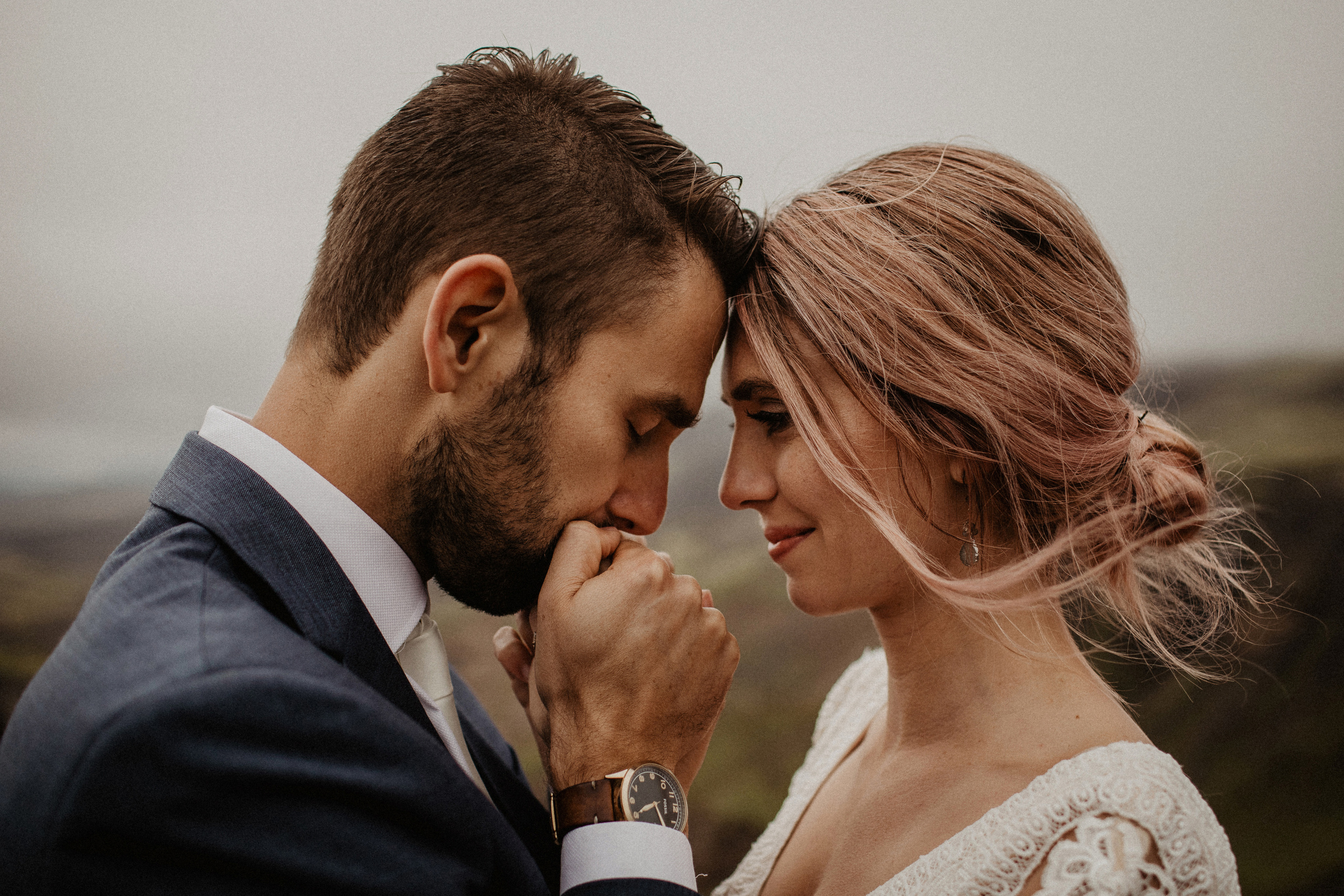 Elopement at Haifoss waterfall. Iceland elopement photo and video | Nikolaichik Photo