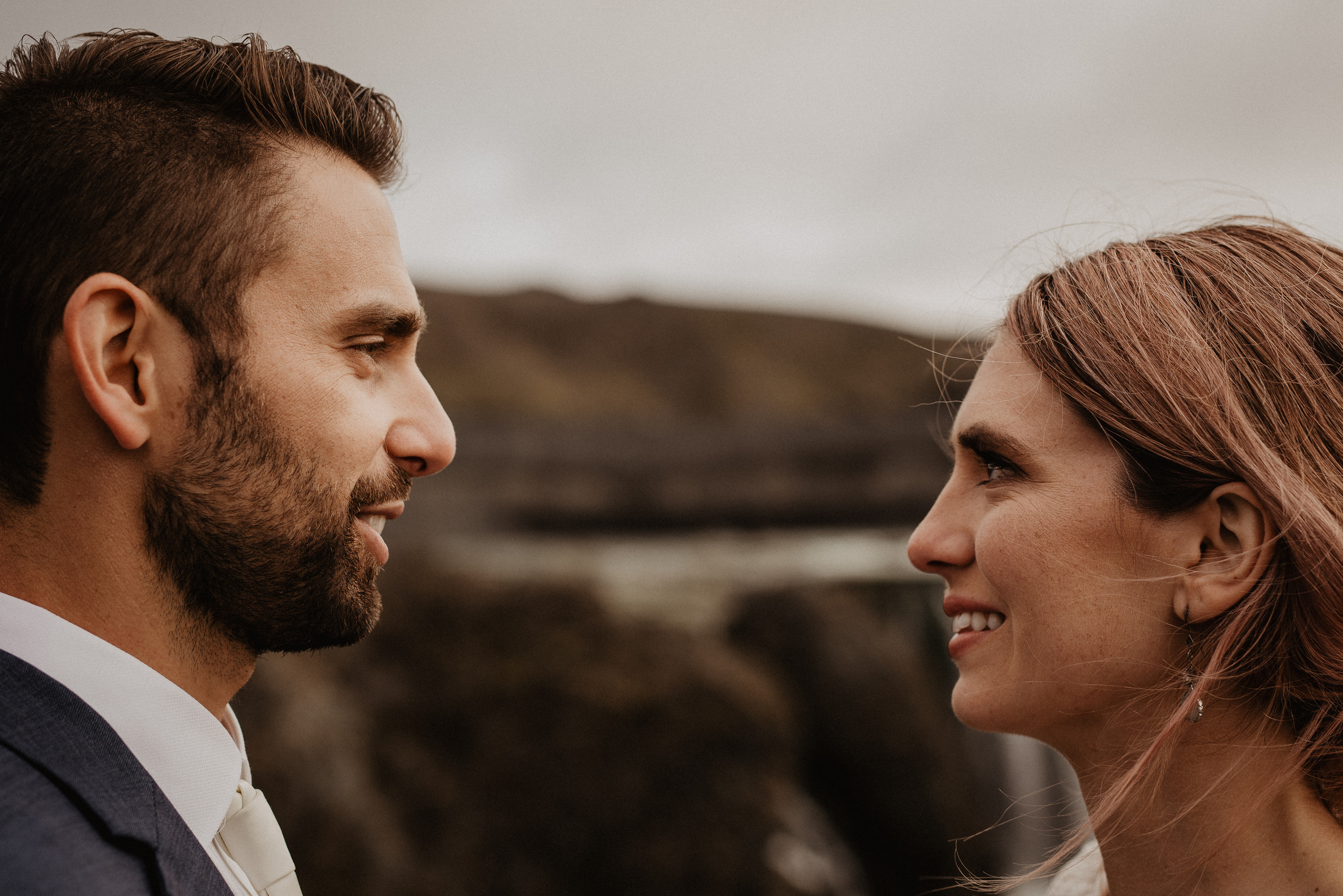 Elopement at Haifoss waterfall. Iceland elopement photo and video | Nikolaichik Photo
