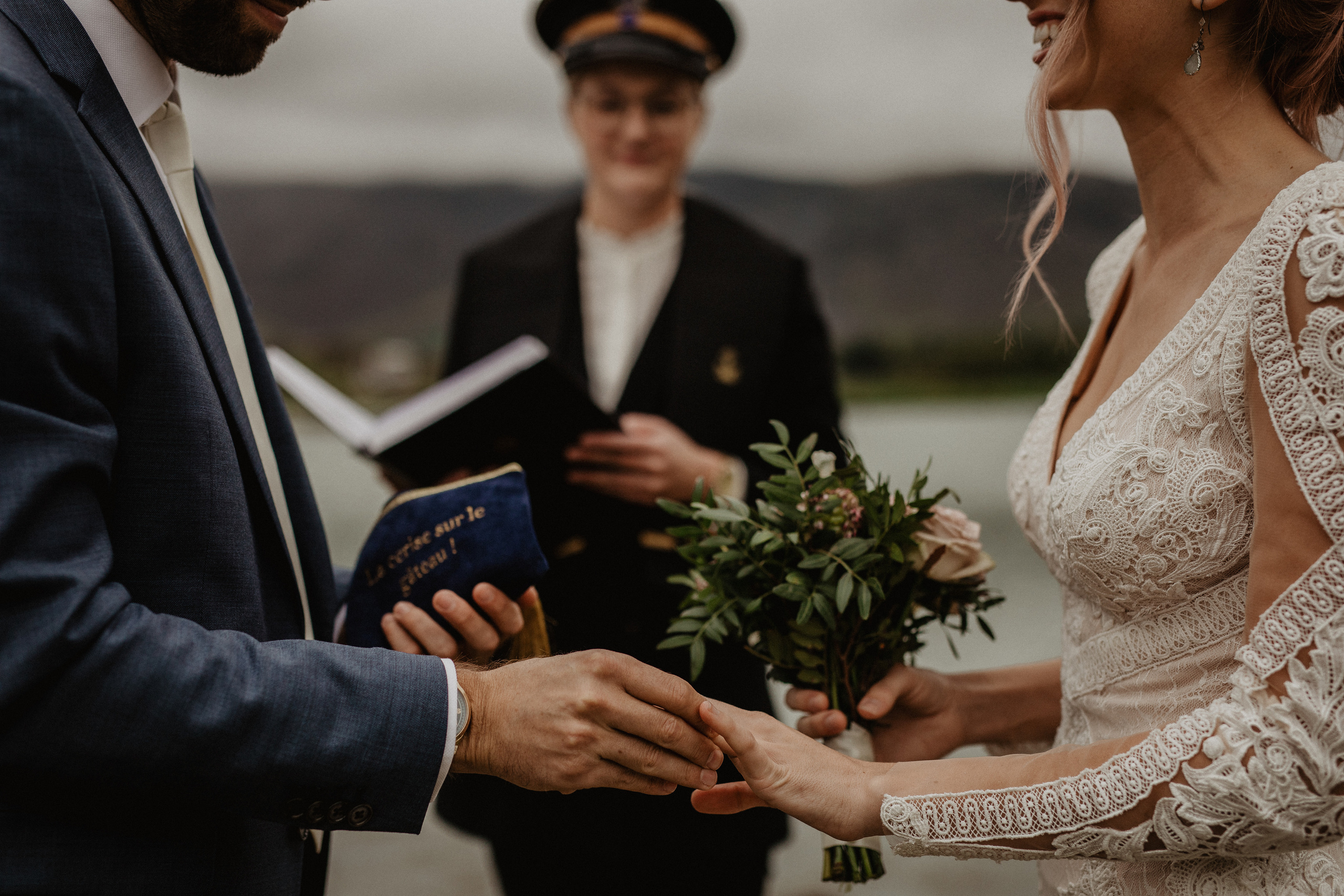 Elopement at Haifoss waterfall. Iceland elopement photo and video | Nikolaichik Photo