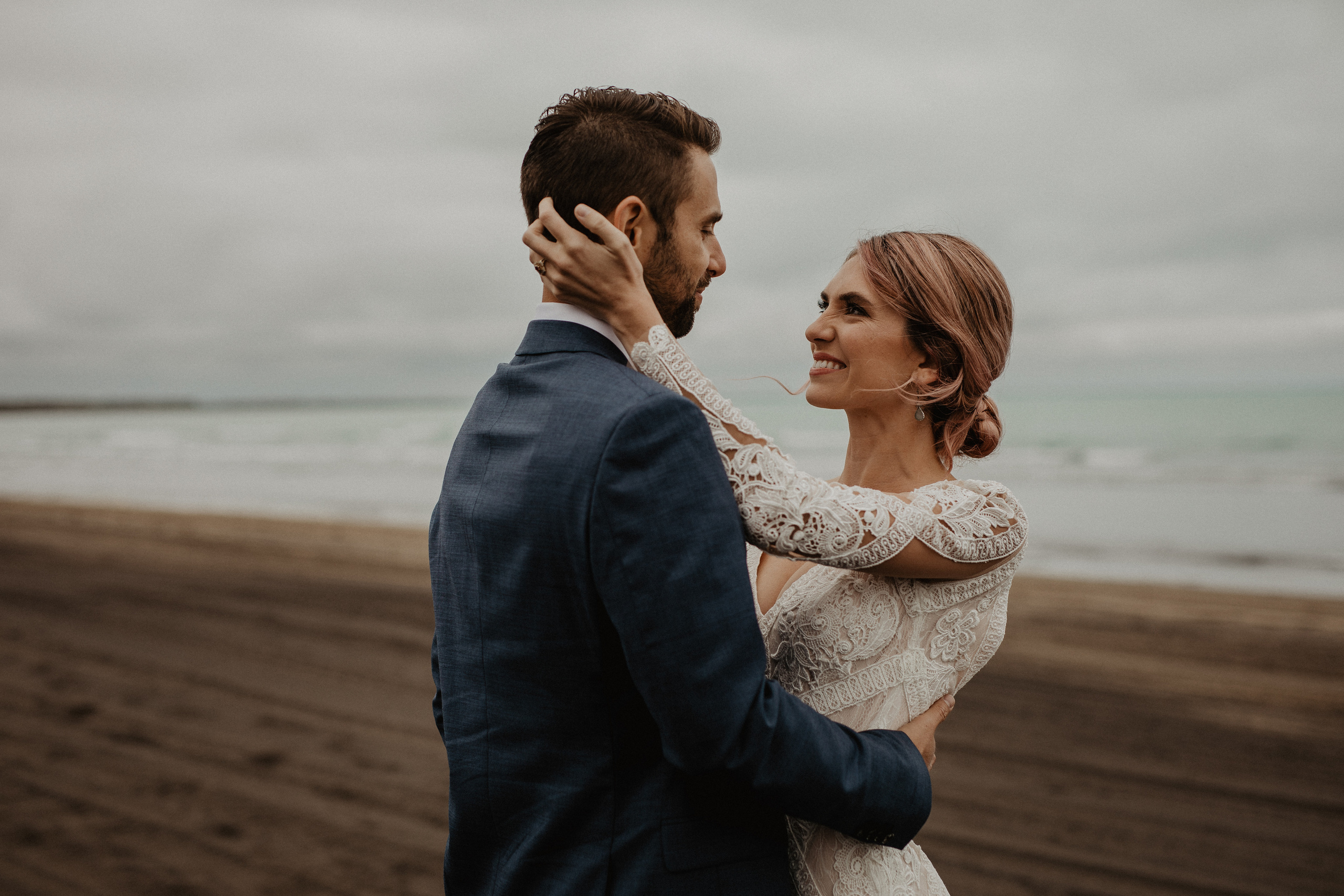 Elopement at Haifoss waterfall. Iceland elopement photo and video | Nikolaichik Photo