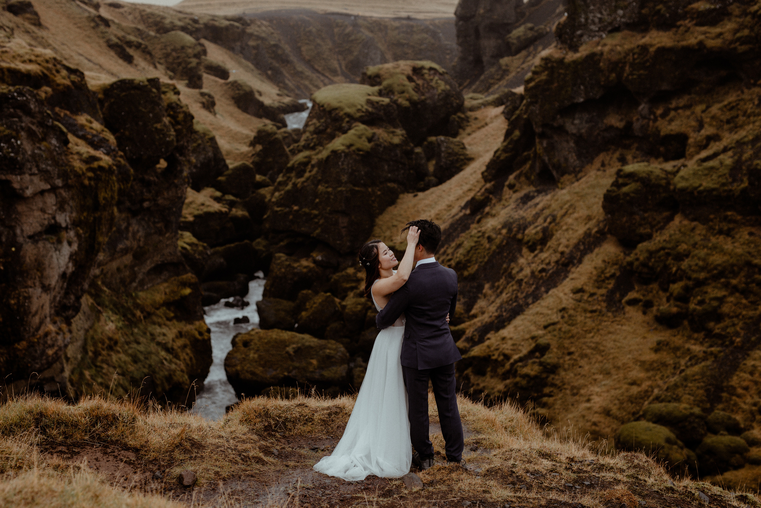Hidden Waterfalls Iceland Elopement. Iceland elopement photo and video | Nikolaichik Photo