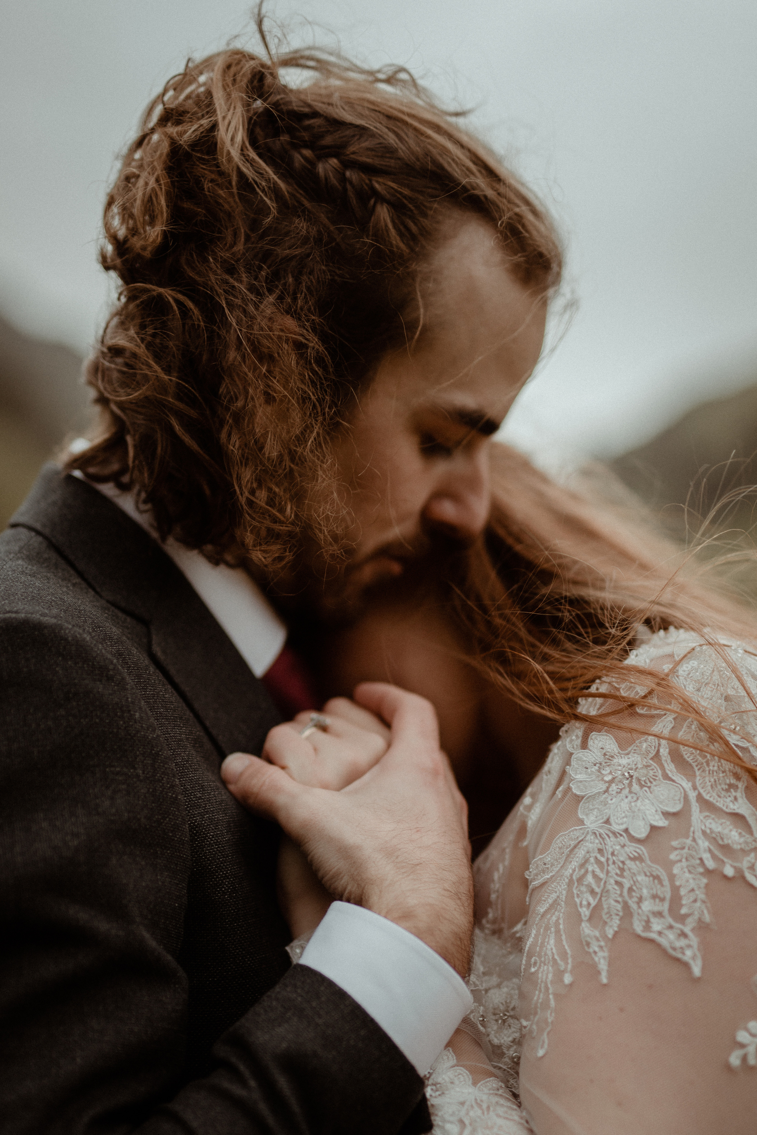 Ceremony at secret waterfall Iceland. Iceland elopement photographer & videographer