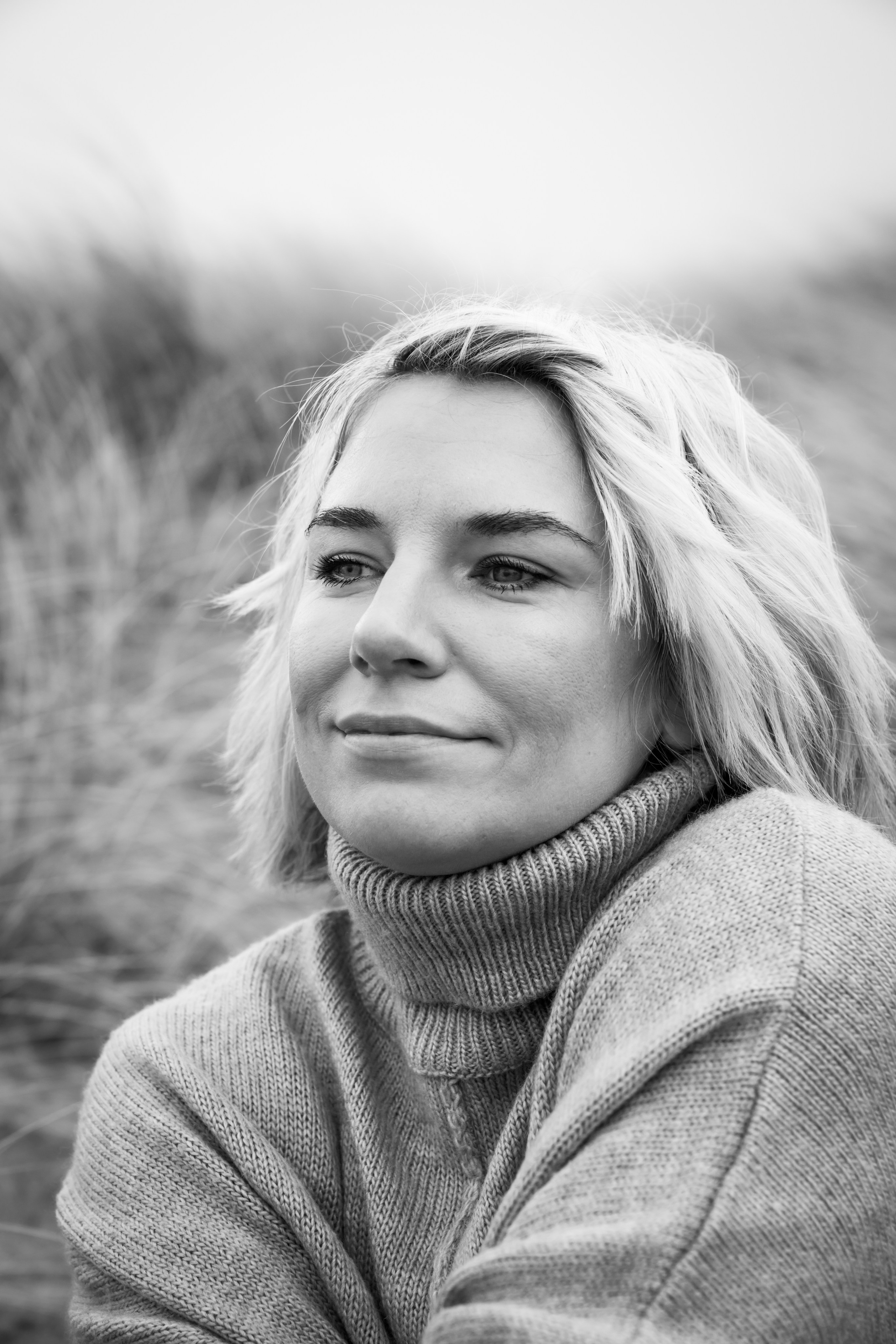 Headshots, portrait photography, seaside photo session, Seaton Sluice