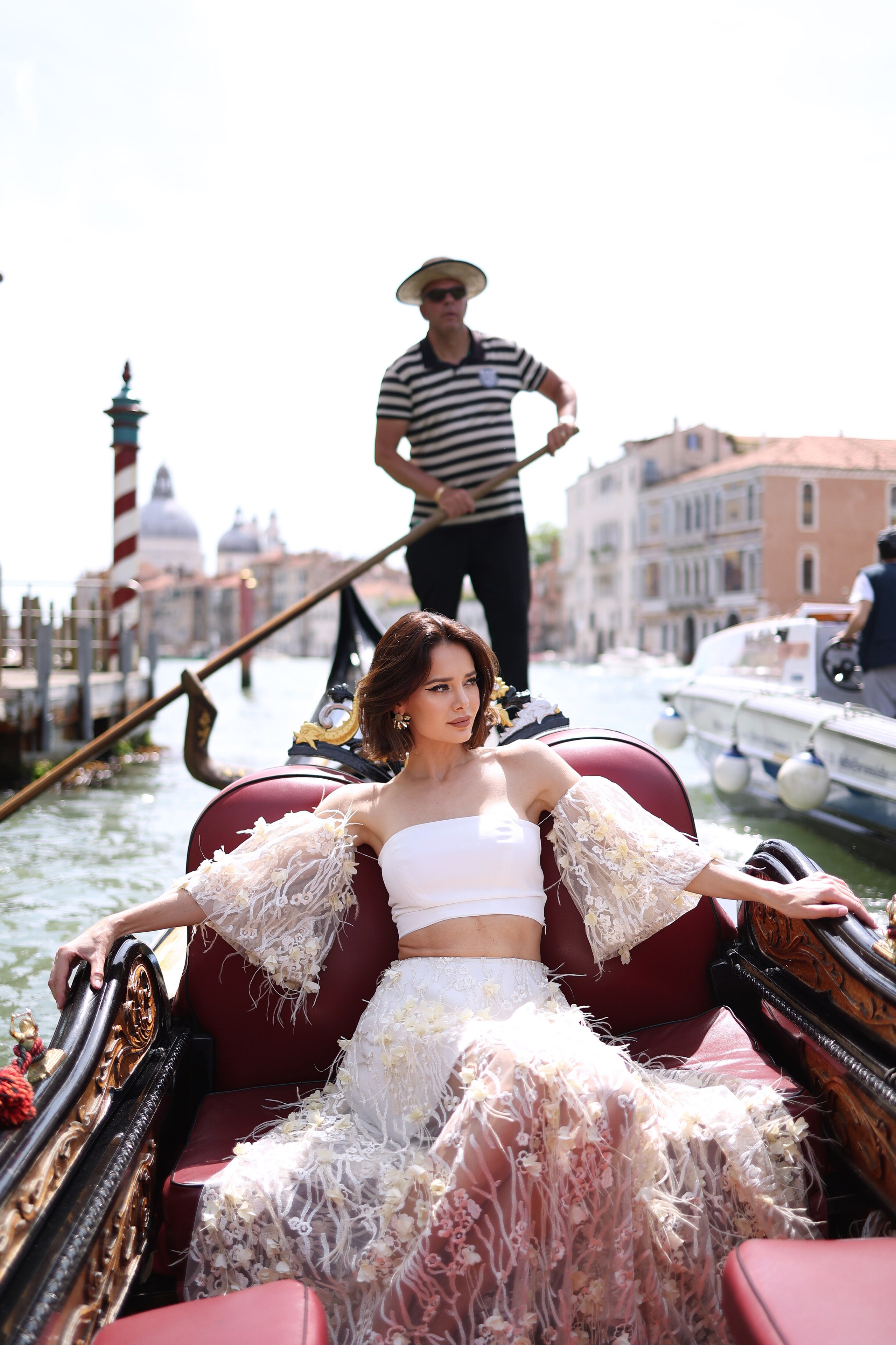 Photographer for a gondola ride in Venice