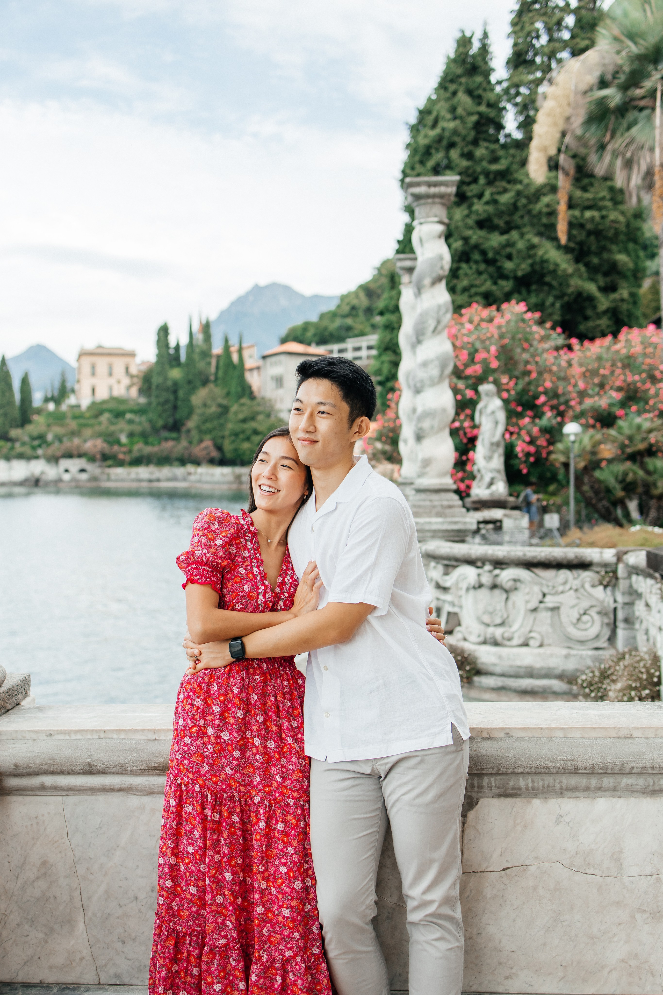 Lake Como Engagement Photography | Villa Monastero. Photographer in Italy Anna Linnik