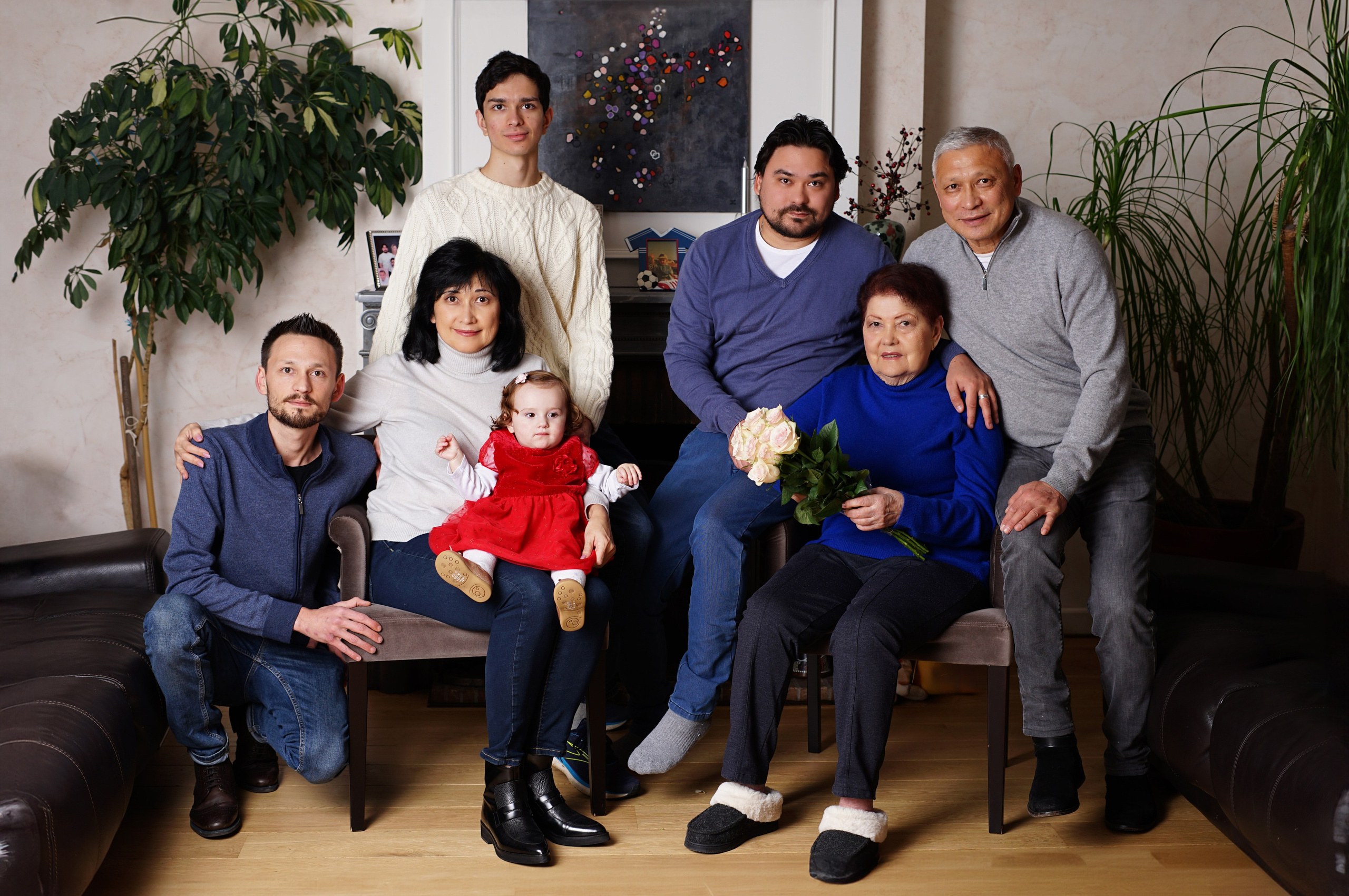 Edouard et sa famille. Petit trésor photos de famille, grossesse et nouveau-né à Roanne