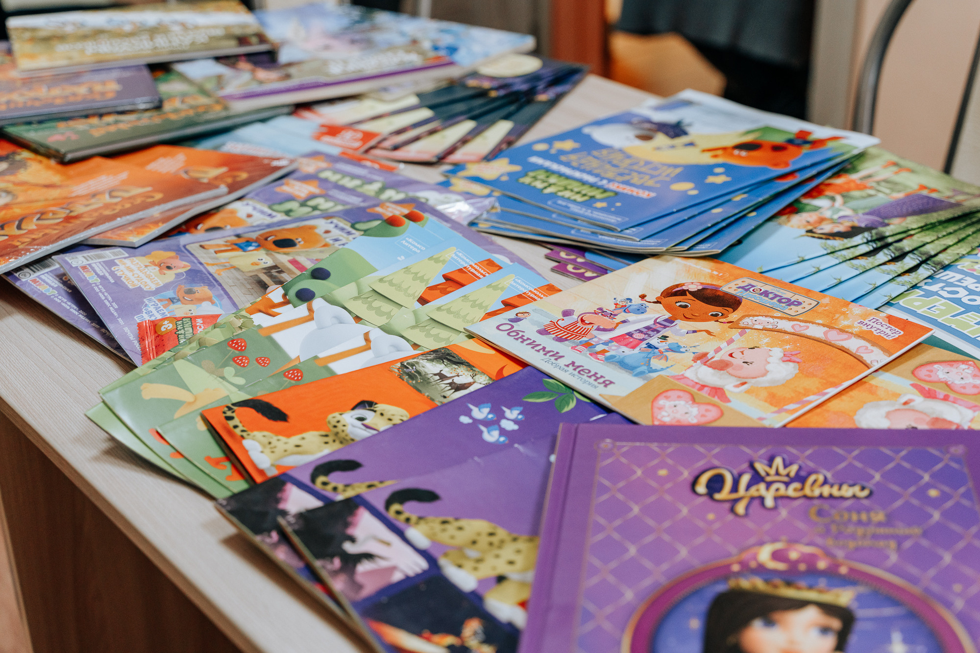 International Book Donation Day was held at boarding school. Photographer in England Ekaterina Romanova