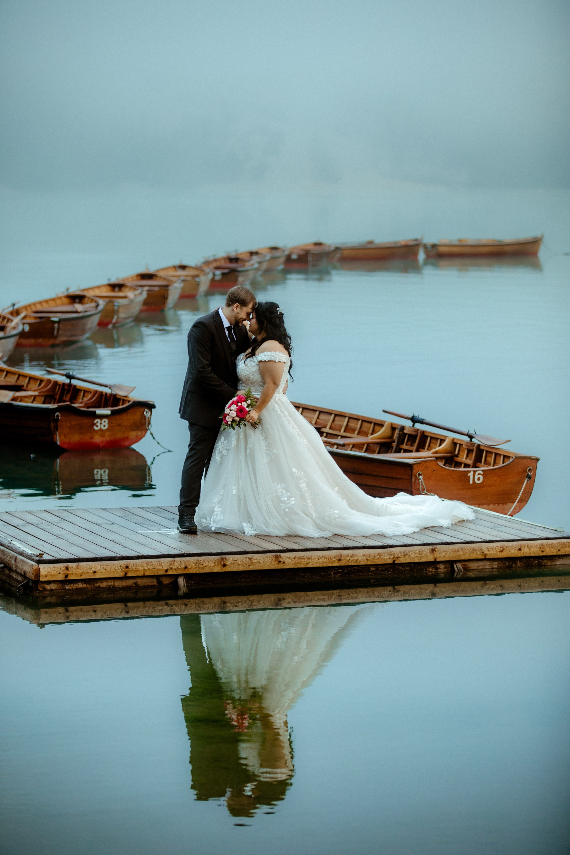 Secret Dolomites elopement at Lago di Braies & Cadini di Misurina | Best place to elope in Italy. Iceland elopement photographer & videographer