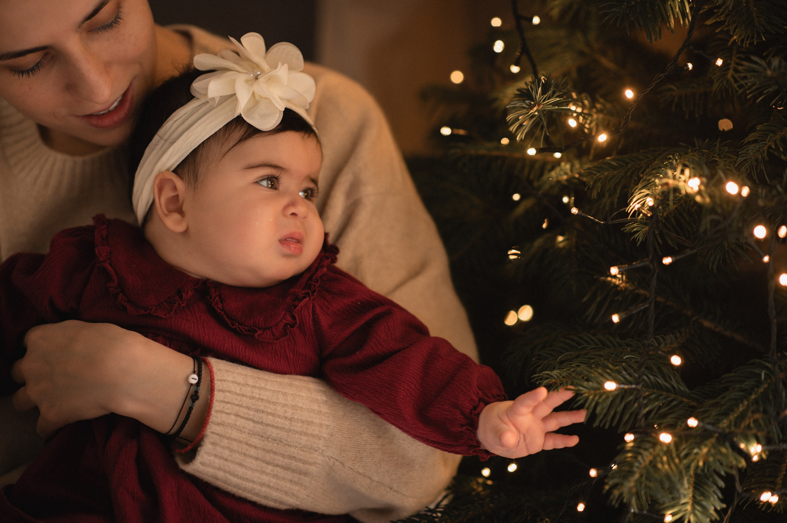 First Christmas. Family, children, portrait, and event photography in Thessaloniki