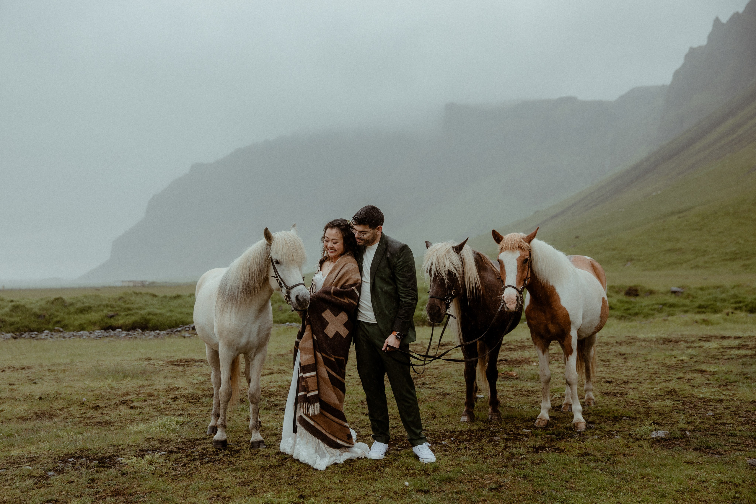 Elopement at Kvernufoss Waterfall. Iceland elopement photo and video | Nikolaichik Photo