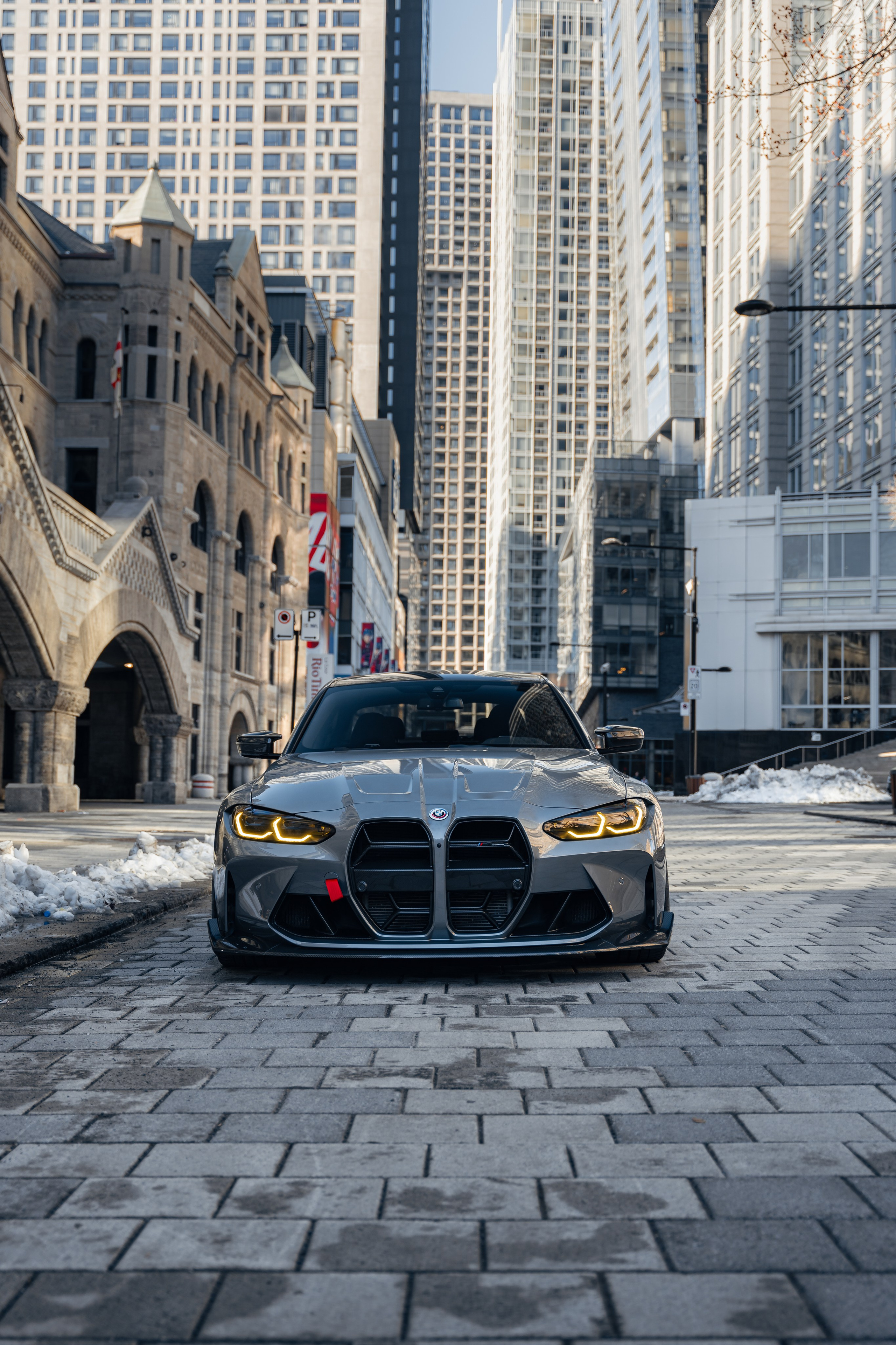 BMW M3 G80 Downtown Montreal. Photographe de voitures à Paris — Vitalii Motruk