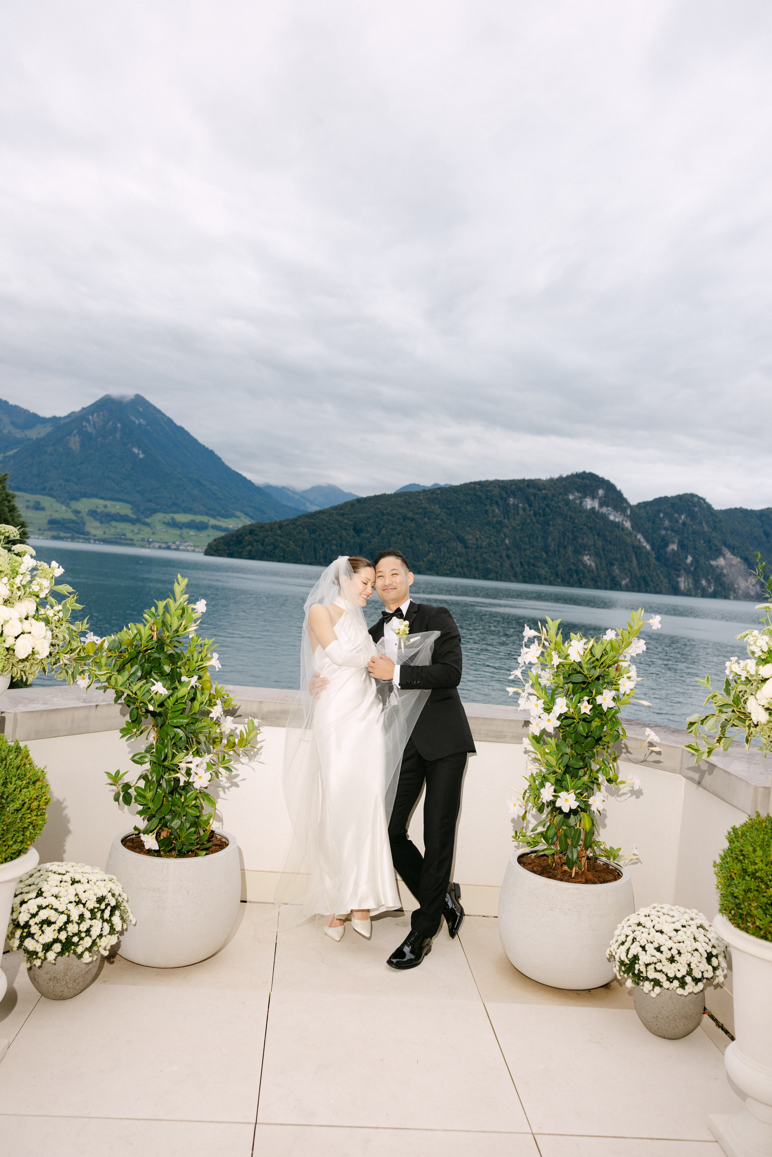 Intimate wedding at Parkhotel Vitznau on Lake Lucerne. Wedding and Family Photographer Switzerland and Italy. Valeria Diaz