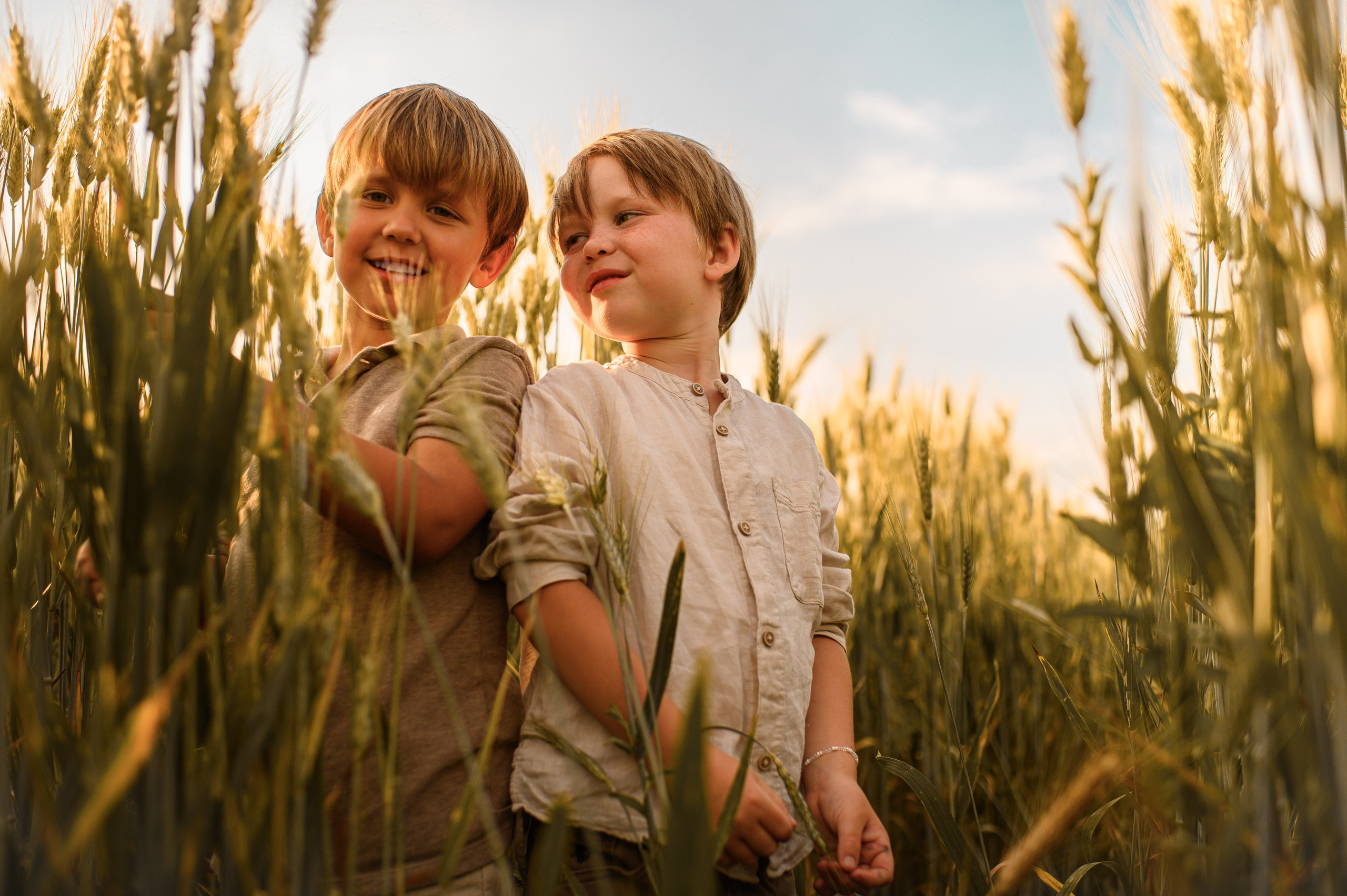 Wheat fields. Family, children, portrait, and event photography in Thessaloniki