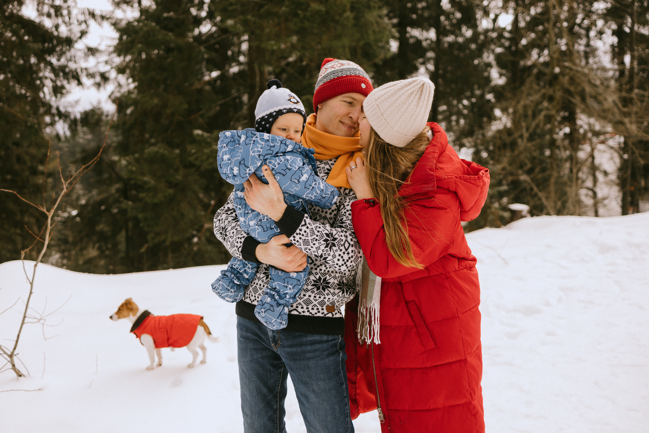 Семейная фотосессия в зимнем лесу. Maria Chistyakovа — Fotografin in Karlsruhe, Baden-Baden und Umgebung