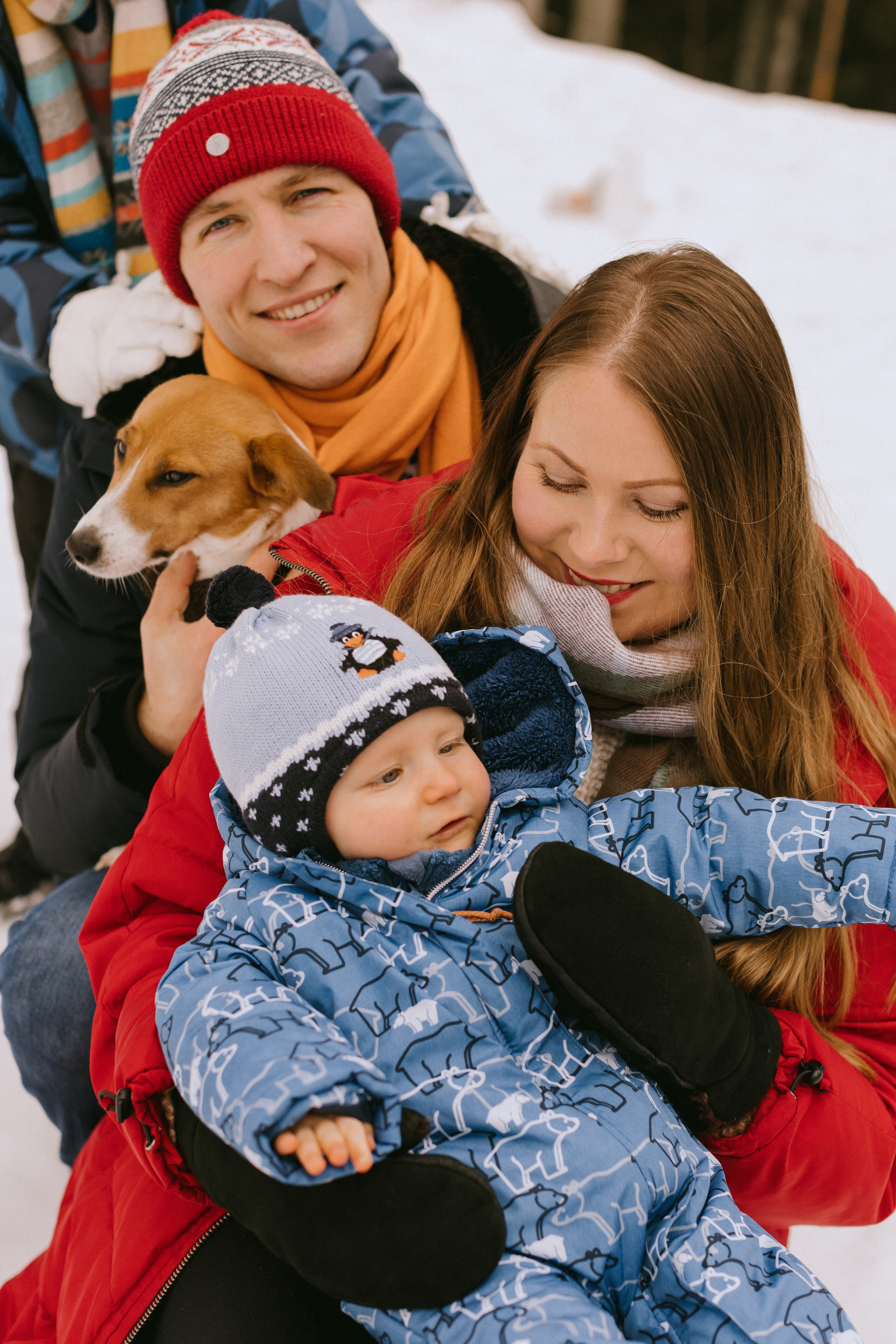 Семейная фотосессия в зимнем лесу. Maria Chistyakovа — Fotografin in Karlsruhe, Baden-Baden und Umgebung