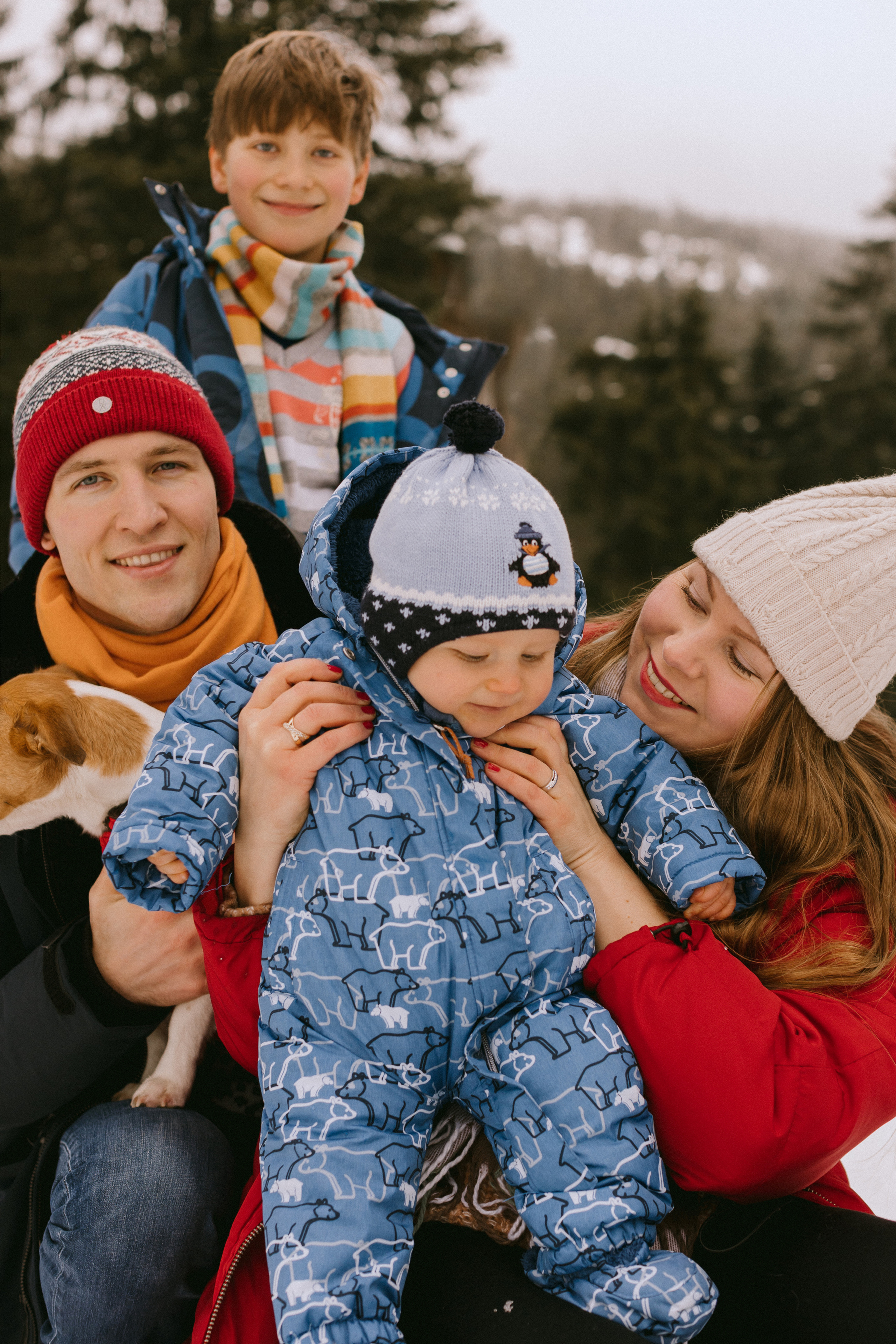 Семейная фотосессия в зимнем лесу. Maria Chistyakovа — Fotografin in Karlsruhe, Baden-Baden und Umgebung