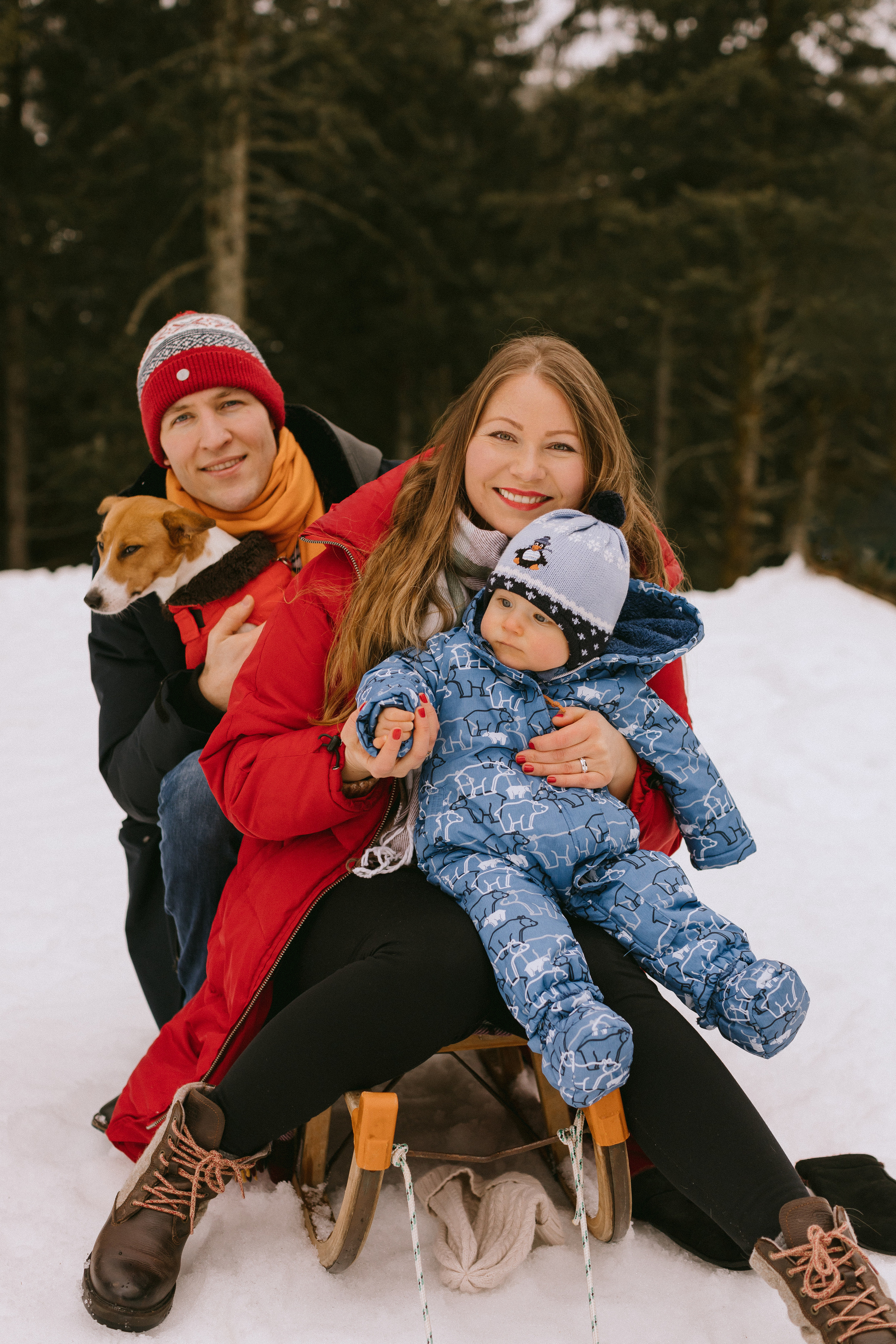 Семейная фотосессия в зимнем лесу. Maria Chistyakovа — Fotografin in Karlsruhe, Baden-Baden und Umgebung