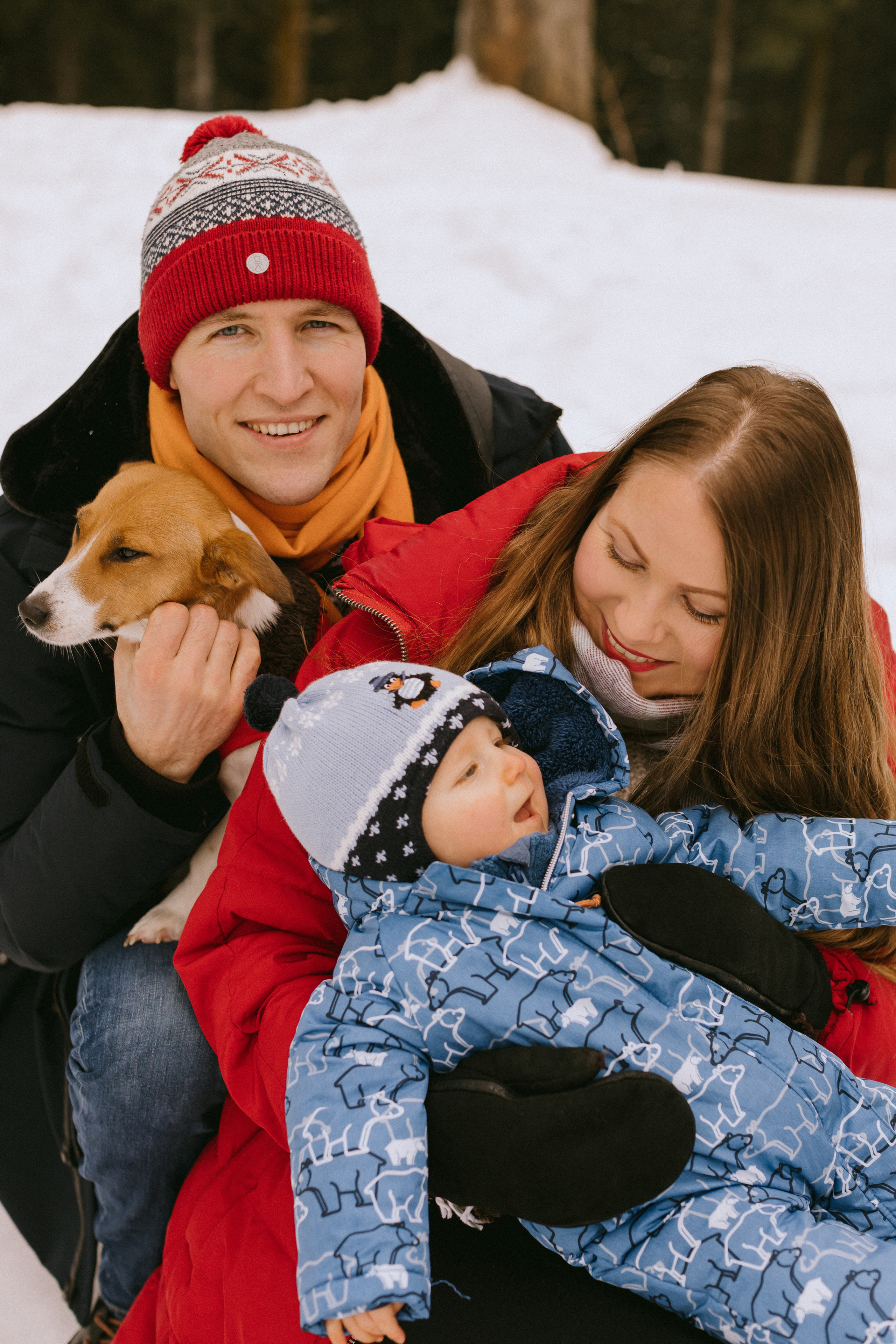 Семейная фотосессия в зимнем лесу. Maria Chistyakovа — Fotografin in Karlsruhe, Baden-Baden und Umgebung