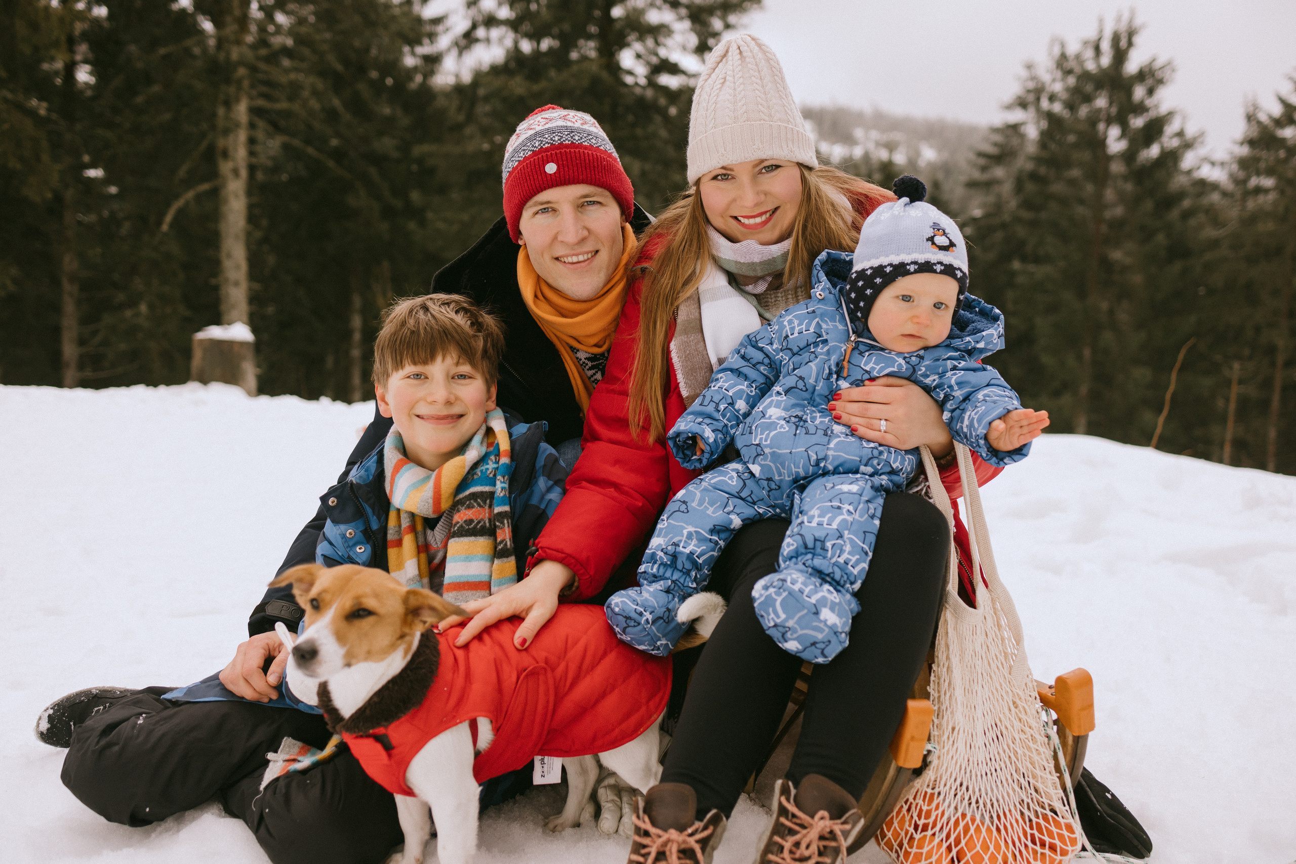 Семейная фотосессия в зимнем лесу. Maria Chistyakovа — Fotografin in Karlsruhe, Baden-Baden und Umgebung